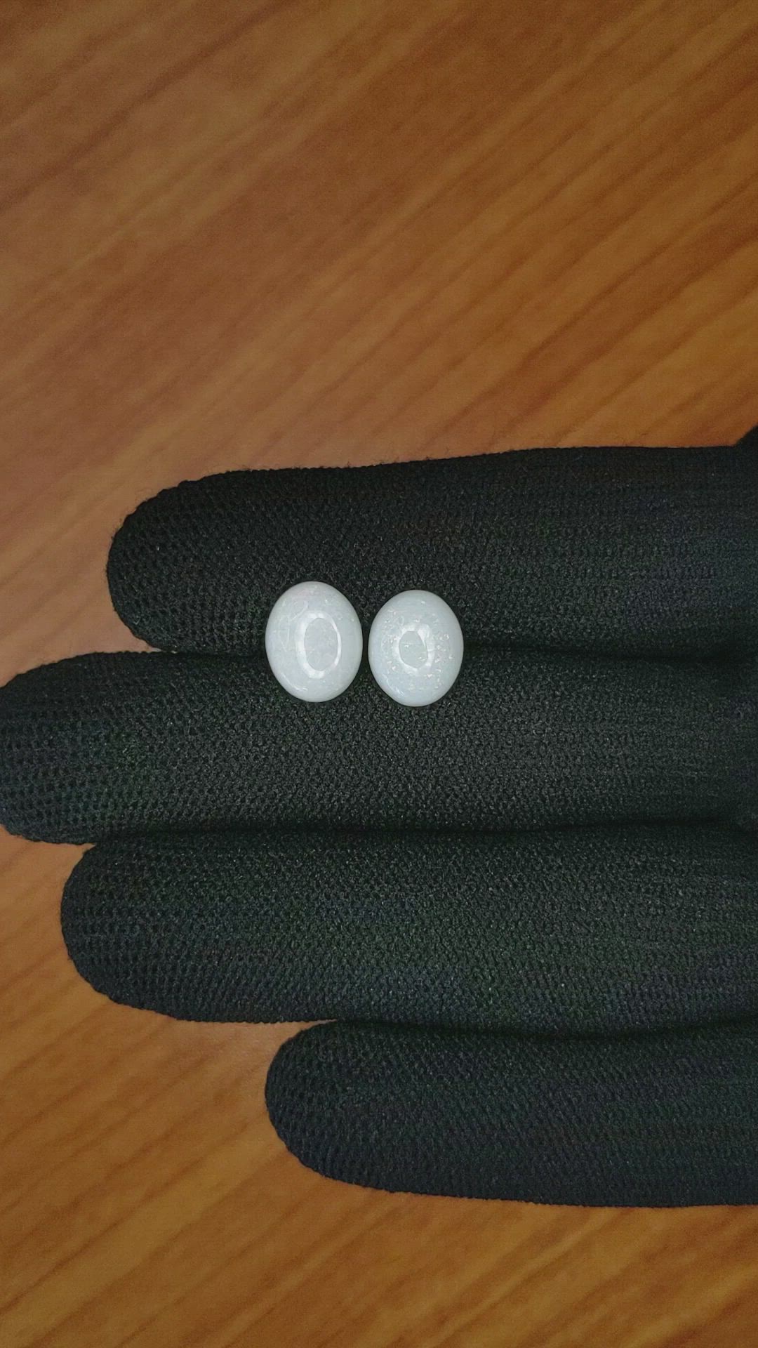 2.98&nbsp;Ct.Tw.Total Carat Weight Cabochon Opal Pair from Brazil Size Video