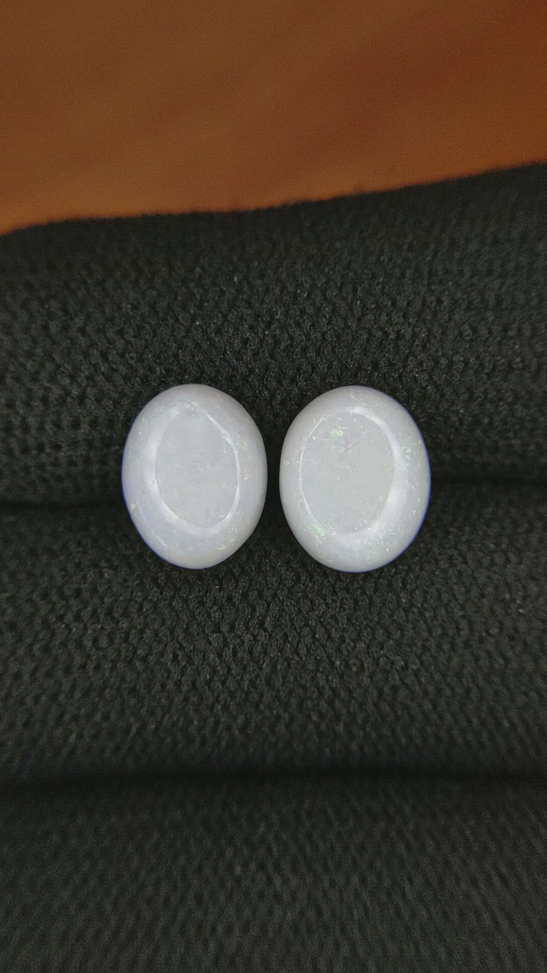 3.74&nbsp;Ct.Tw.Total Carat Weight Cabochon Opal Pair from Brazil Size Video