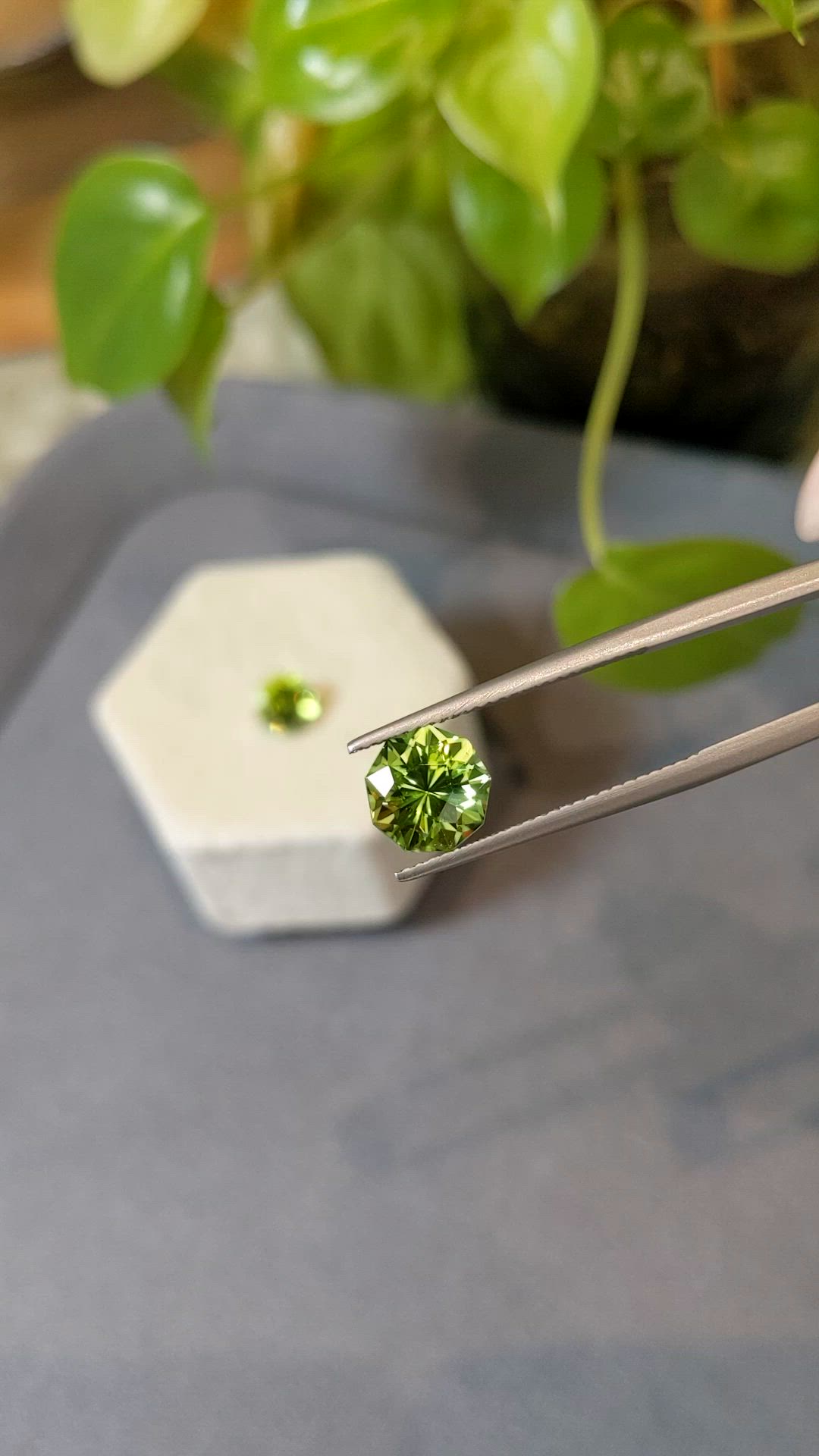 4.60&nbsp;Ct.Tw.Total Carat Weight Yellowish Green Peridot Pair from Afghanistan Size Video