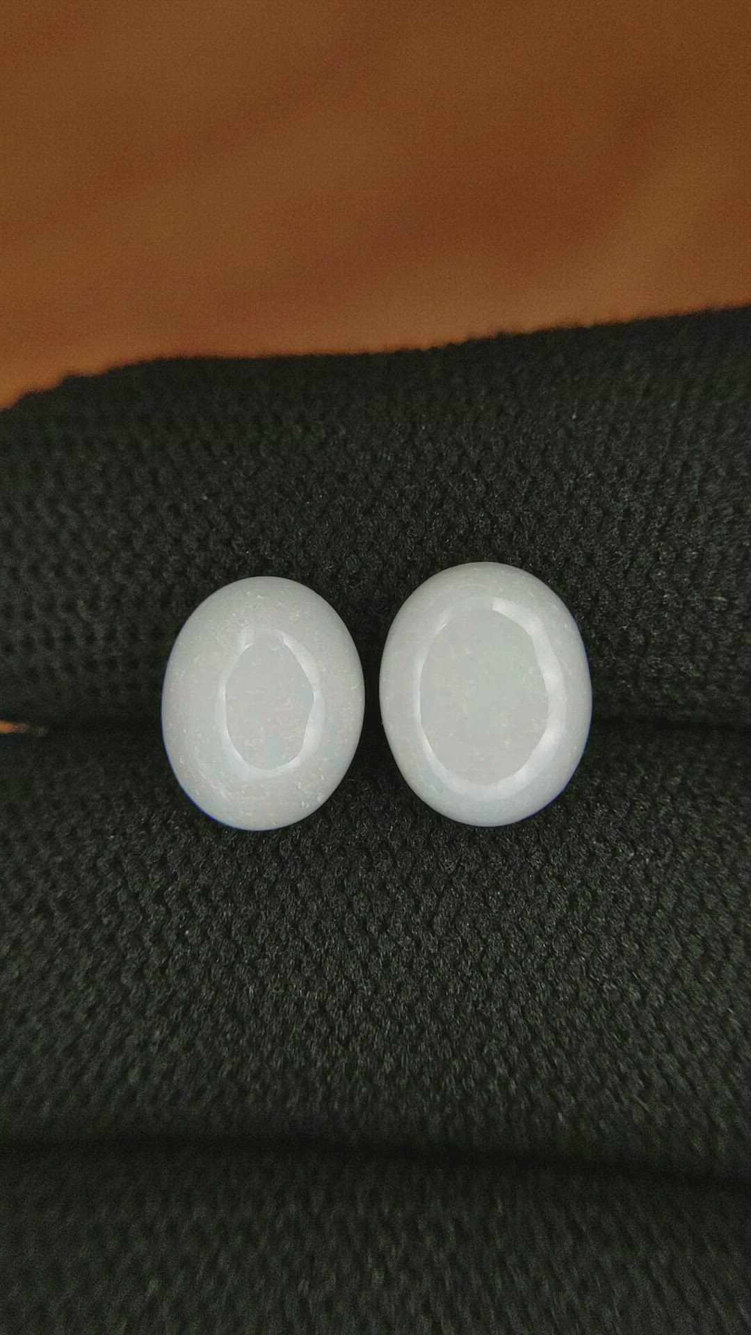 3.33&nbsp;Ct.Tw.Total Carat Weight Cabochon Opal Pair from Brazil Size Video