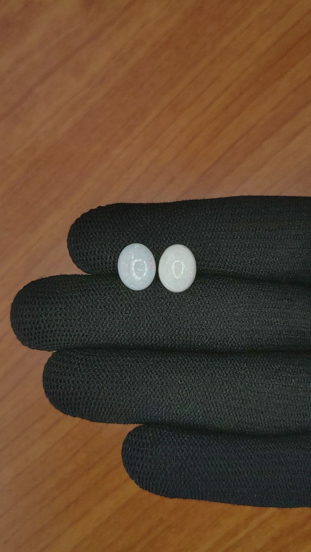 2.57&nbsp;Ct.Tw.Total Carat Weight Cabochon Opal Pair from Brazil Size Video