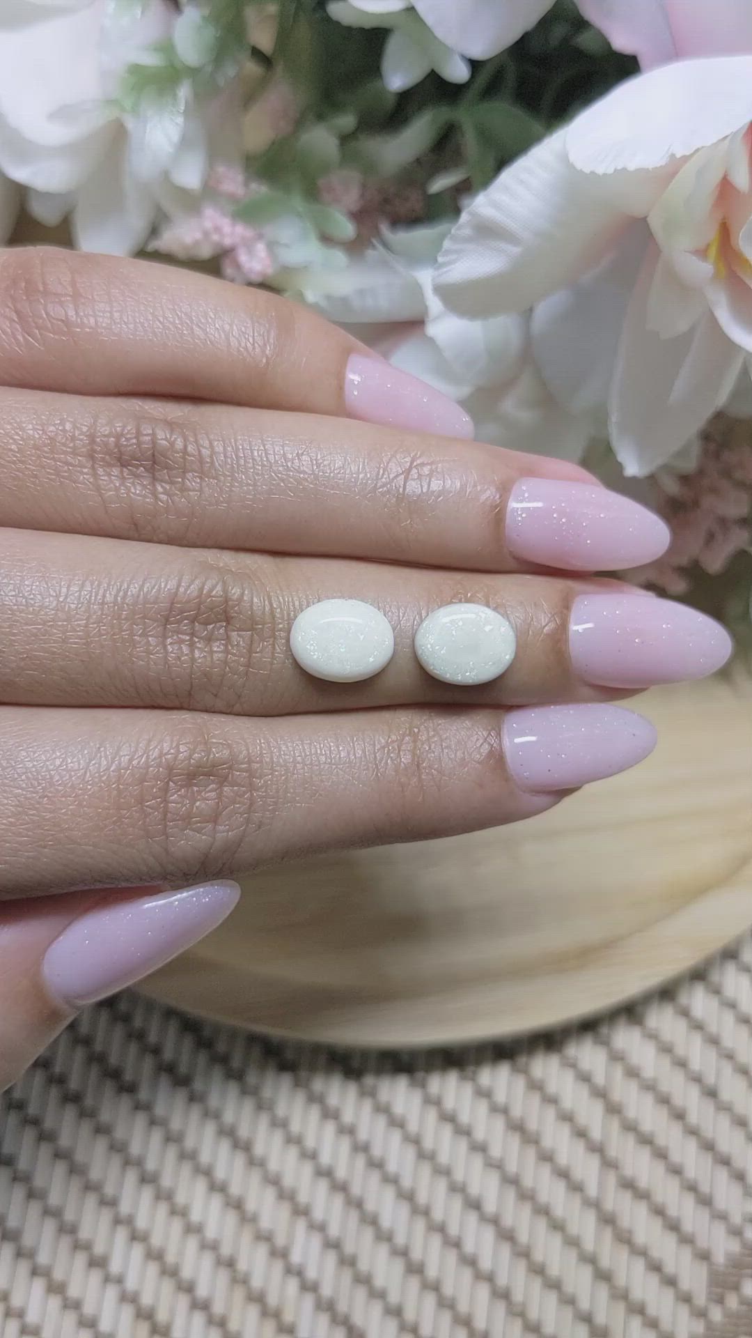 2.98&nbsp;Ct.Tw.Total Carat Weight Cabochon Opal Pair from Brazil Size Video