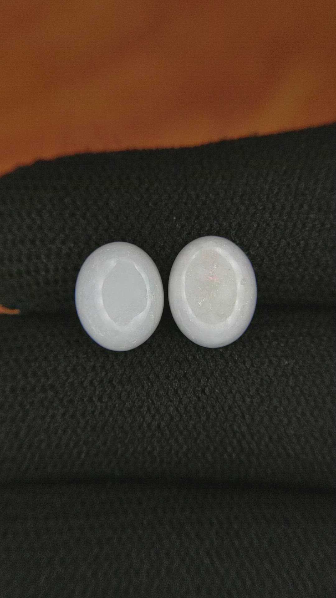 3.34&nbsp;Ct.Tw.Total Carat Weight Cabochon Opal Pair from Brazil Size Video