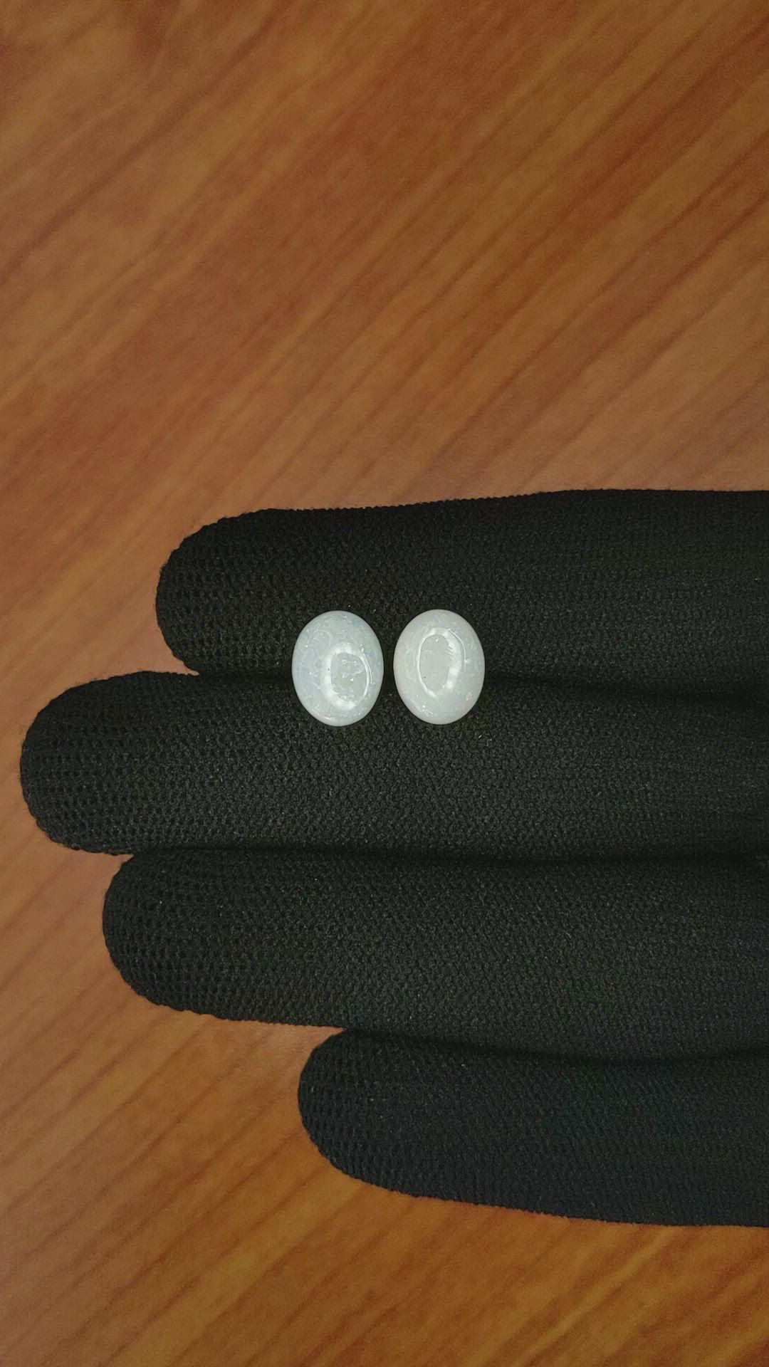 2.29&nbsp;Ct.Tw.Total Carat Weight Cabochon Opal Pair from Brazil Size Video