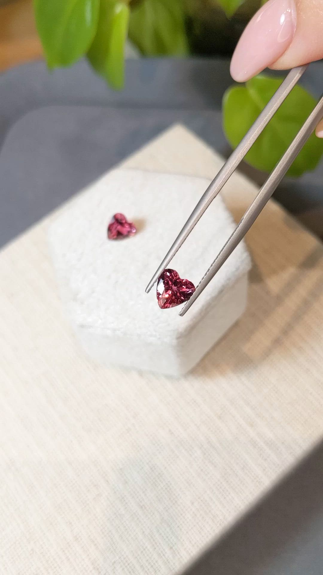 2.31&nbsp;Ct.Tw.Total Carat Weight Pink Tourmaline Pair from Mozambique Size Video