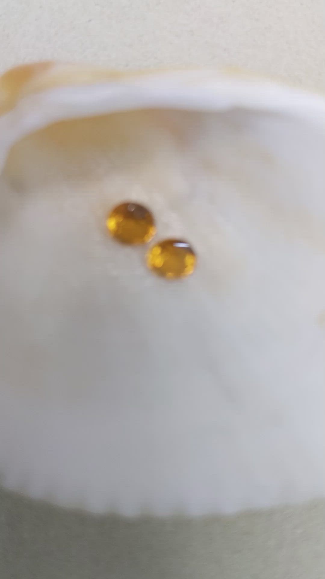 0.89&nbsp;Ct.Tw.Total Carat Weight Orange Madeira Citrine Pair from Brazil Size Video