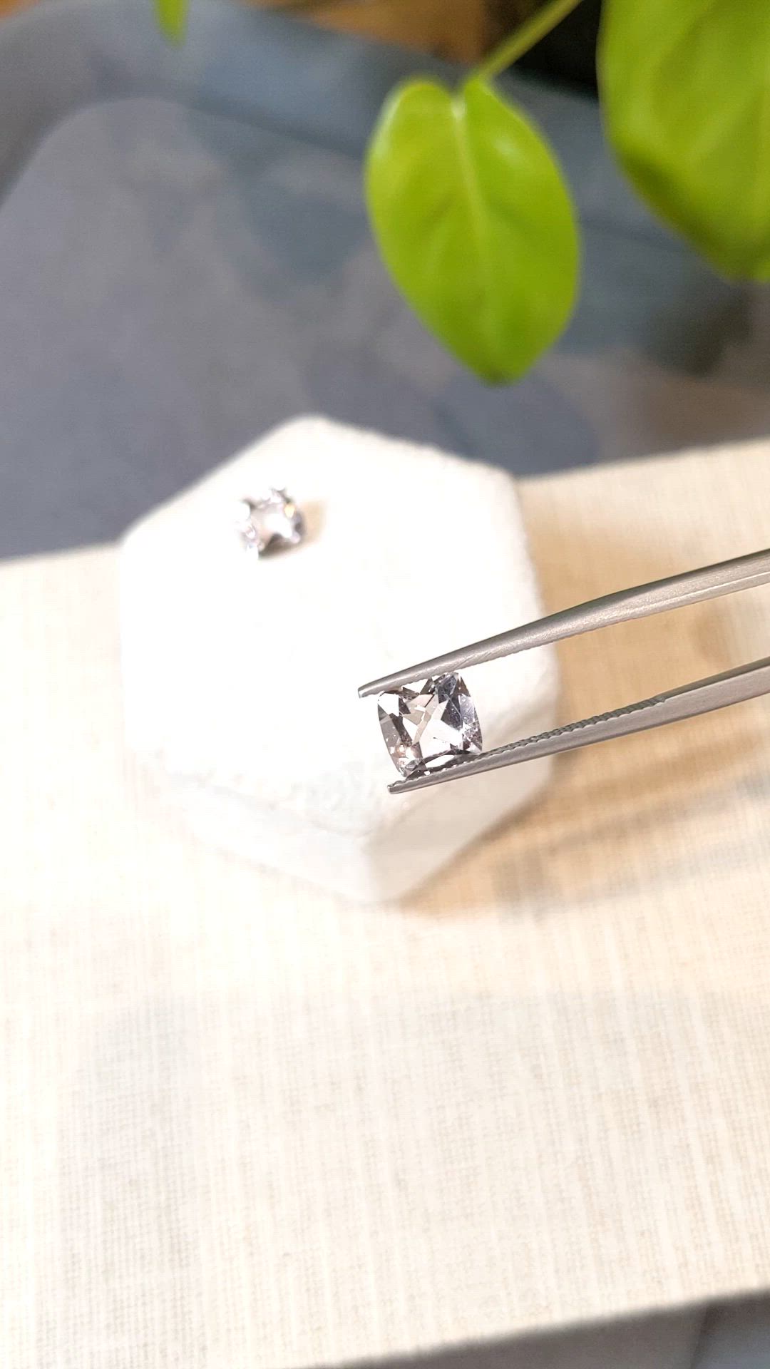 2.38&nbsp;Ct.Tw.Total Carat Weight Purplish Pink Morganite Pair from Brazil Size Video