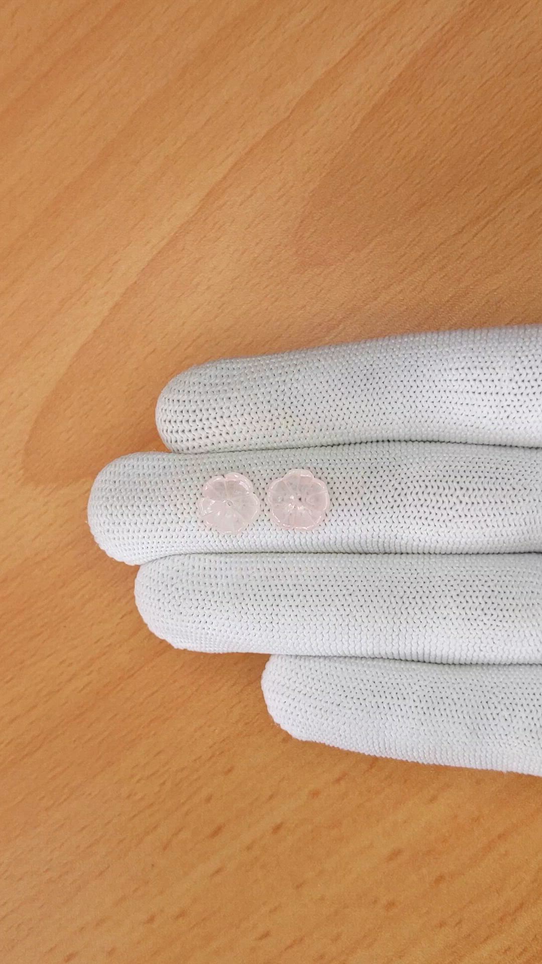 3.55 Ct.Tw.Total Carat Weight Pink Rose Quartz Pair from Ceylon (Sri Lanka) Size Video