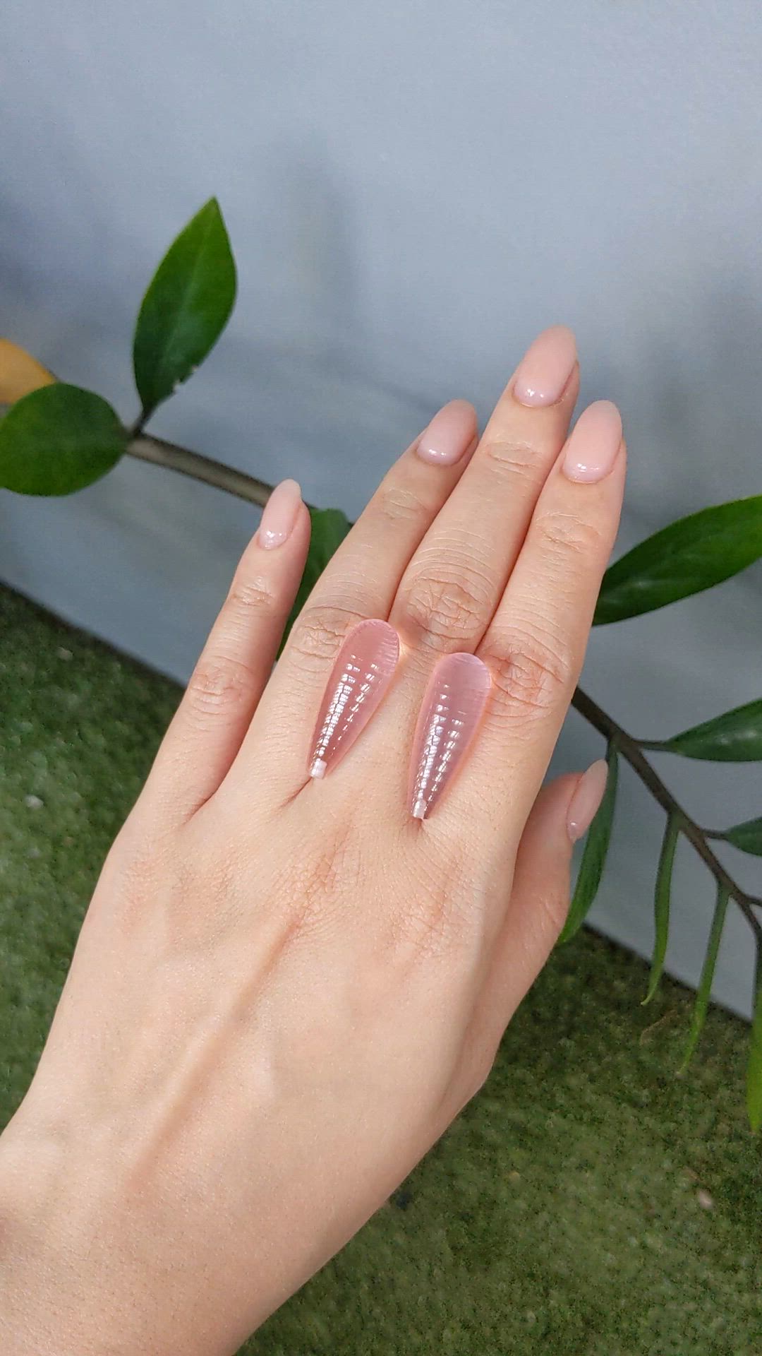 38.39 Ct.Tw.Total Carat Weight Pink Rose Quartz Pair from Brazil Size Video