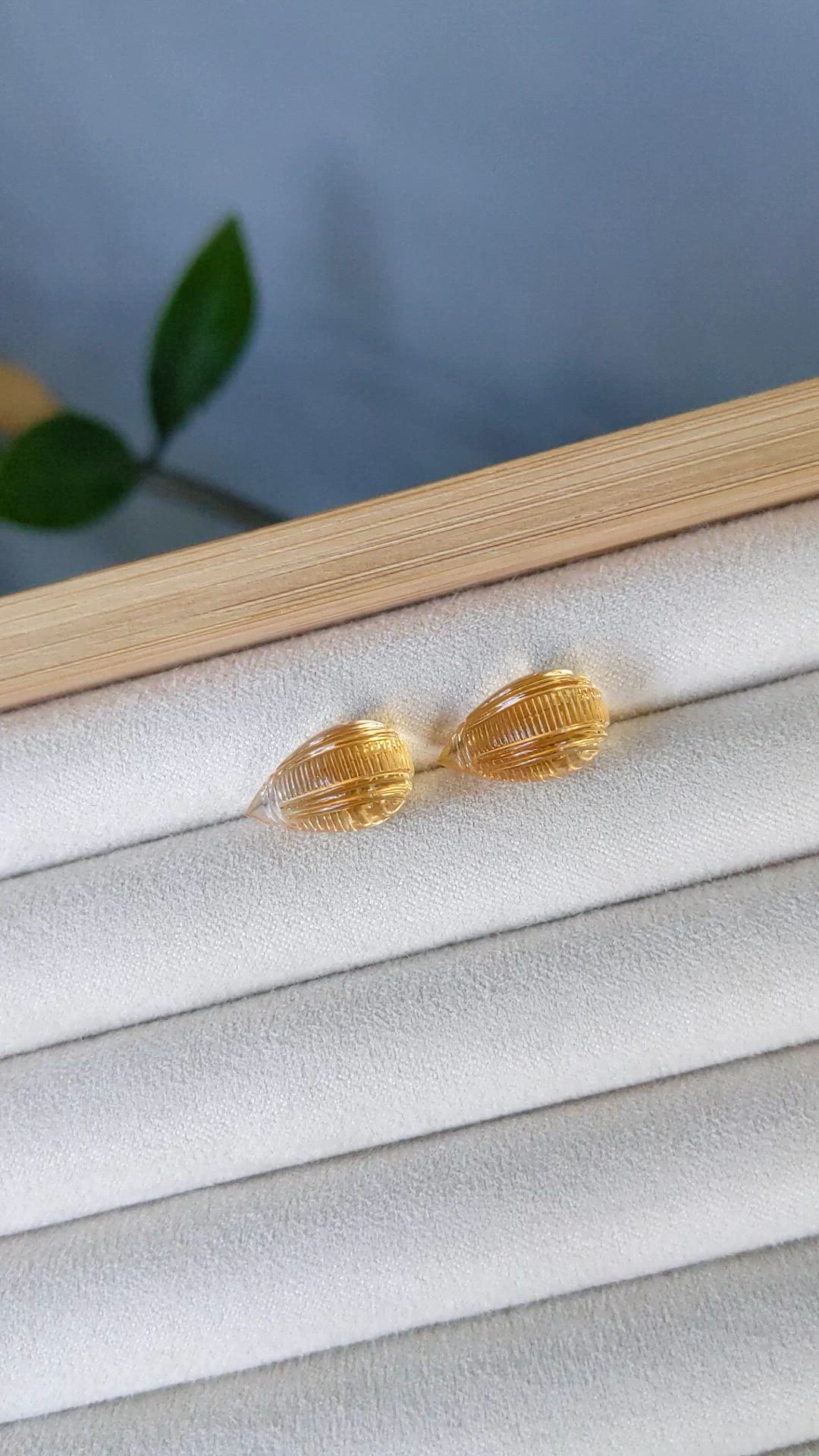 16.46&nbsp;Ct.Tw.Total Carat Weight Golden Citrine Pair from Brazil Size Video
