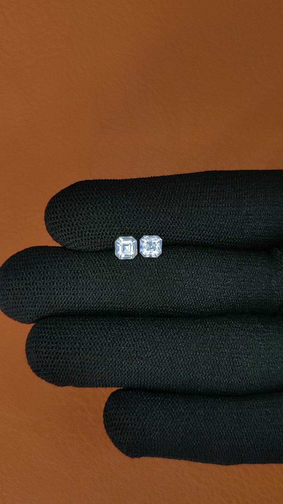 1.18 Ct.Tw.Total Carat Weight Rainbow Moonstone Pair from Ceylon (Sri Lanka) Size Video