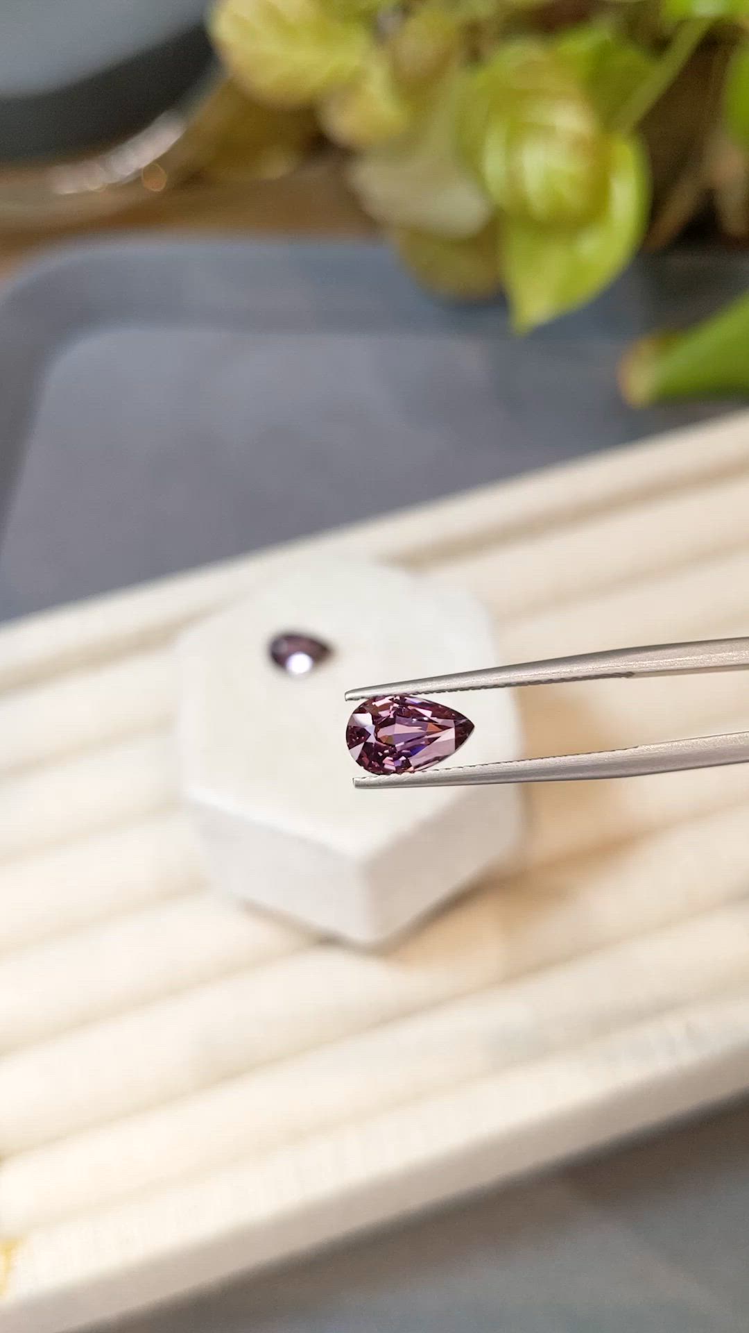 3.08 Ct.Tw.Total Carat Weight Pinkish Purple Spinel Pair from Burma (Myanmar) Size Video