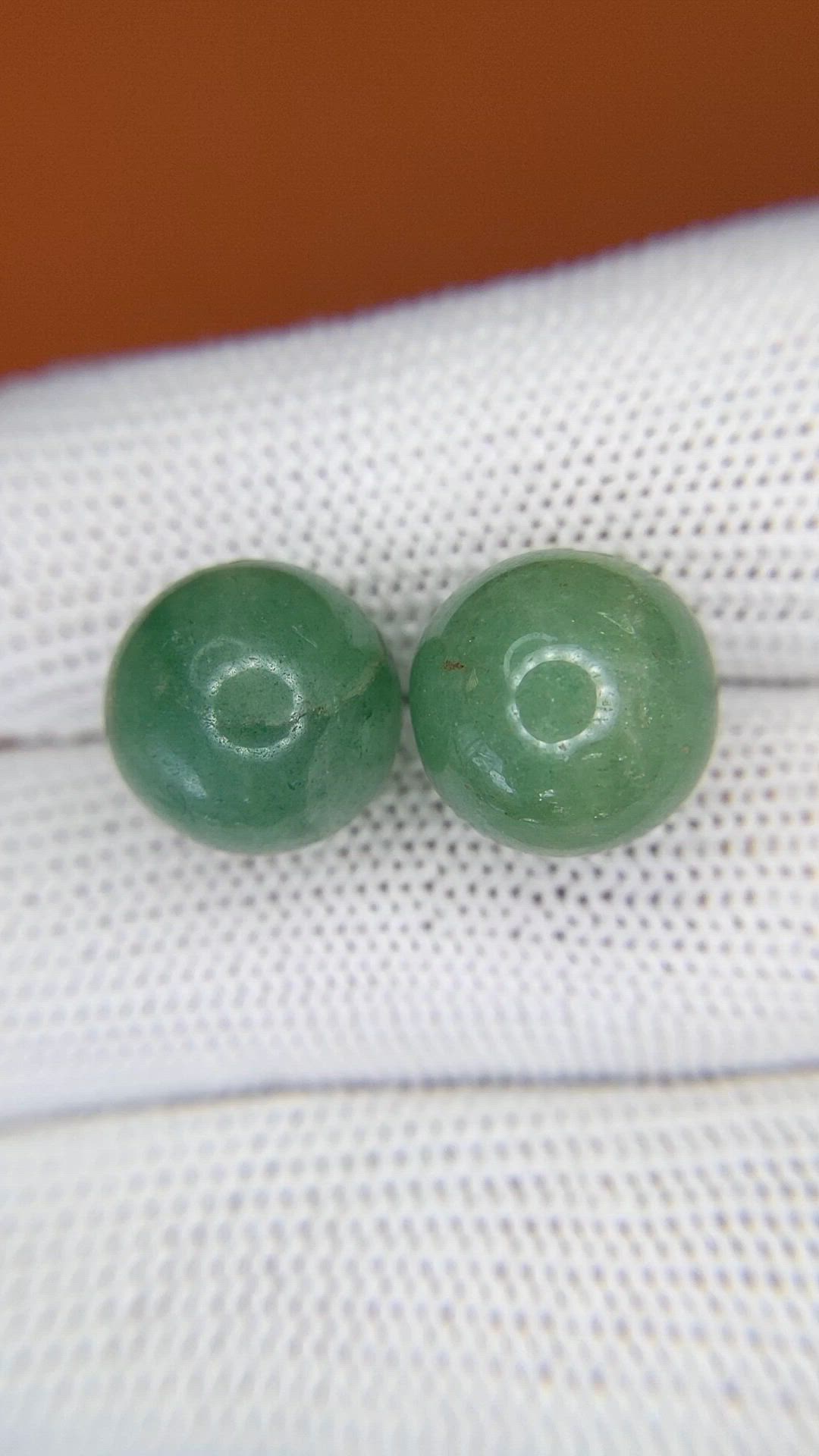 21.52 Ct.Tw.Total Carat Weight Green Jade Pair from Burma (Myanmar) Size Video