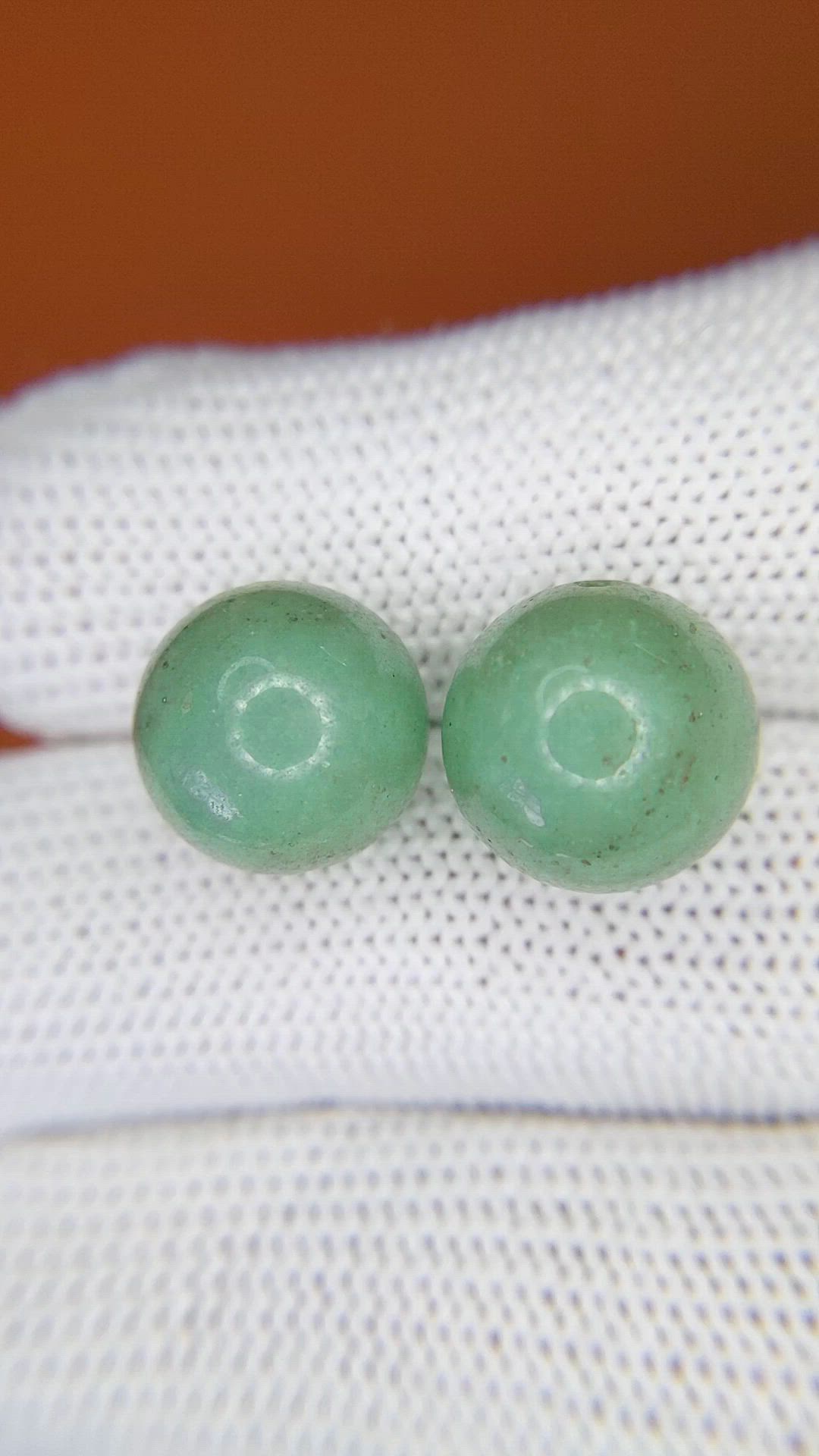 19.86 Ct.Tw.Total Carat Weight Green Jade Pair from Burma (Myanmar) Size Video