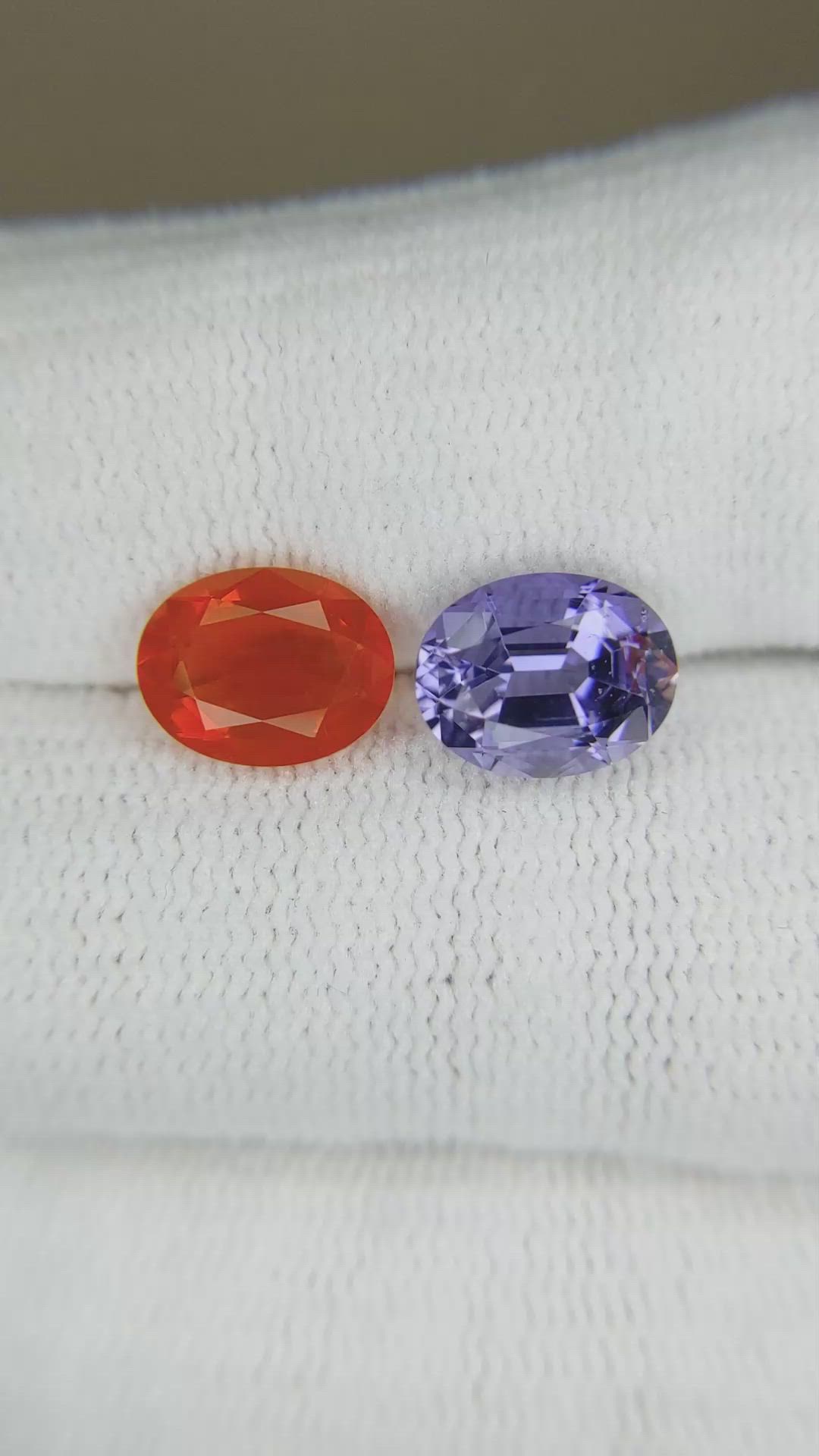 3.44&nbsp;Ct.Tw.Total Carat Weight Orange Iolite Pair from Mexico Size Video