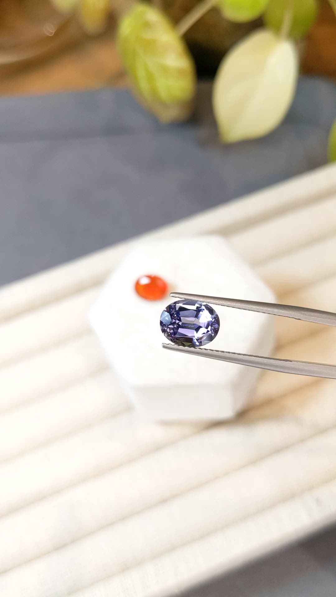 3.44&nbsp;Ct.Tw.Total Carat Weight Orange Iolite Pair from Mexico Size Video