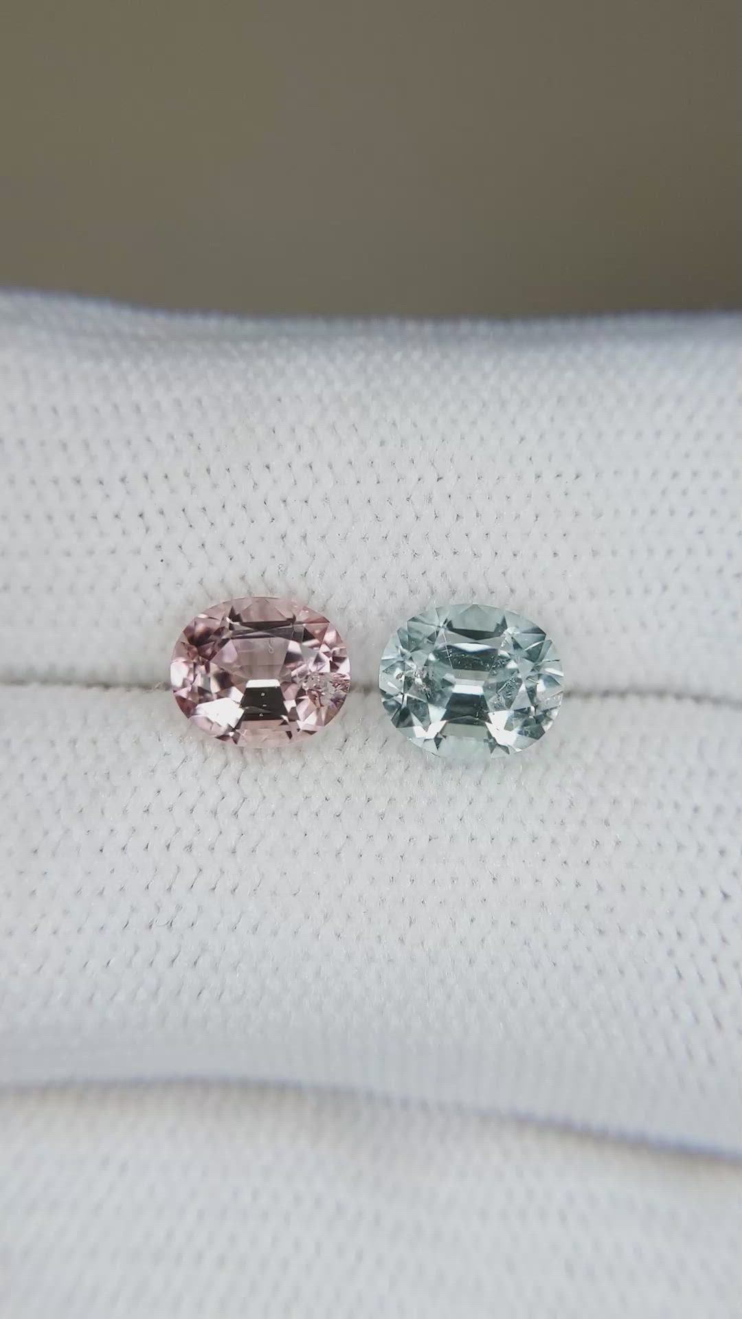 2.43&nbsp;Ct.Tw.Total Carat Weight Pink Tourmaline Pair from Afghanistan Size Video