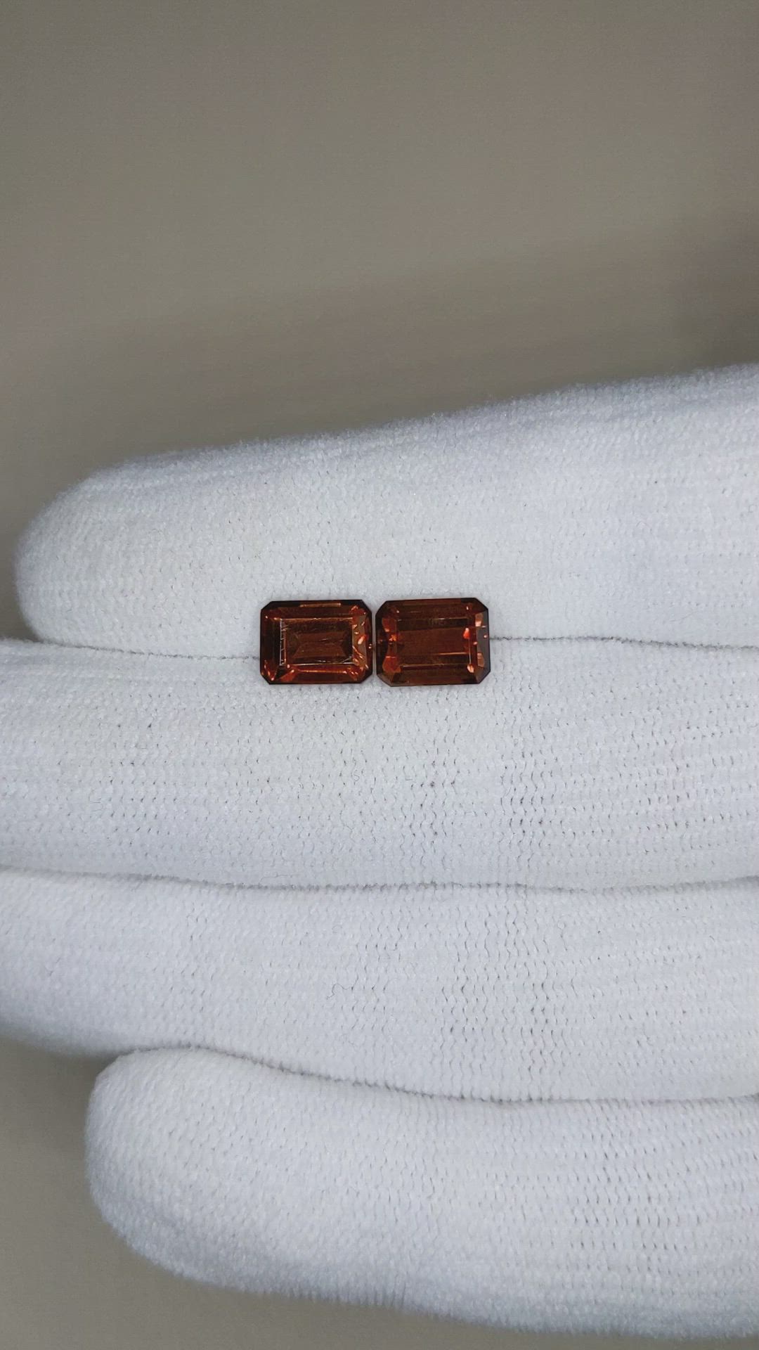 3.50&nbsp;Ct.Tw.Total Carat Weight Brown Citrine Pair from Brazil Size Video