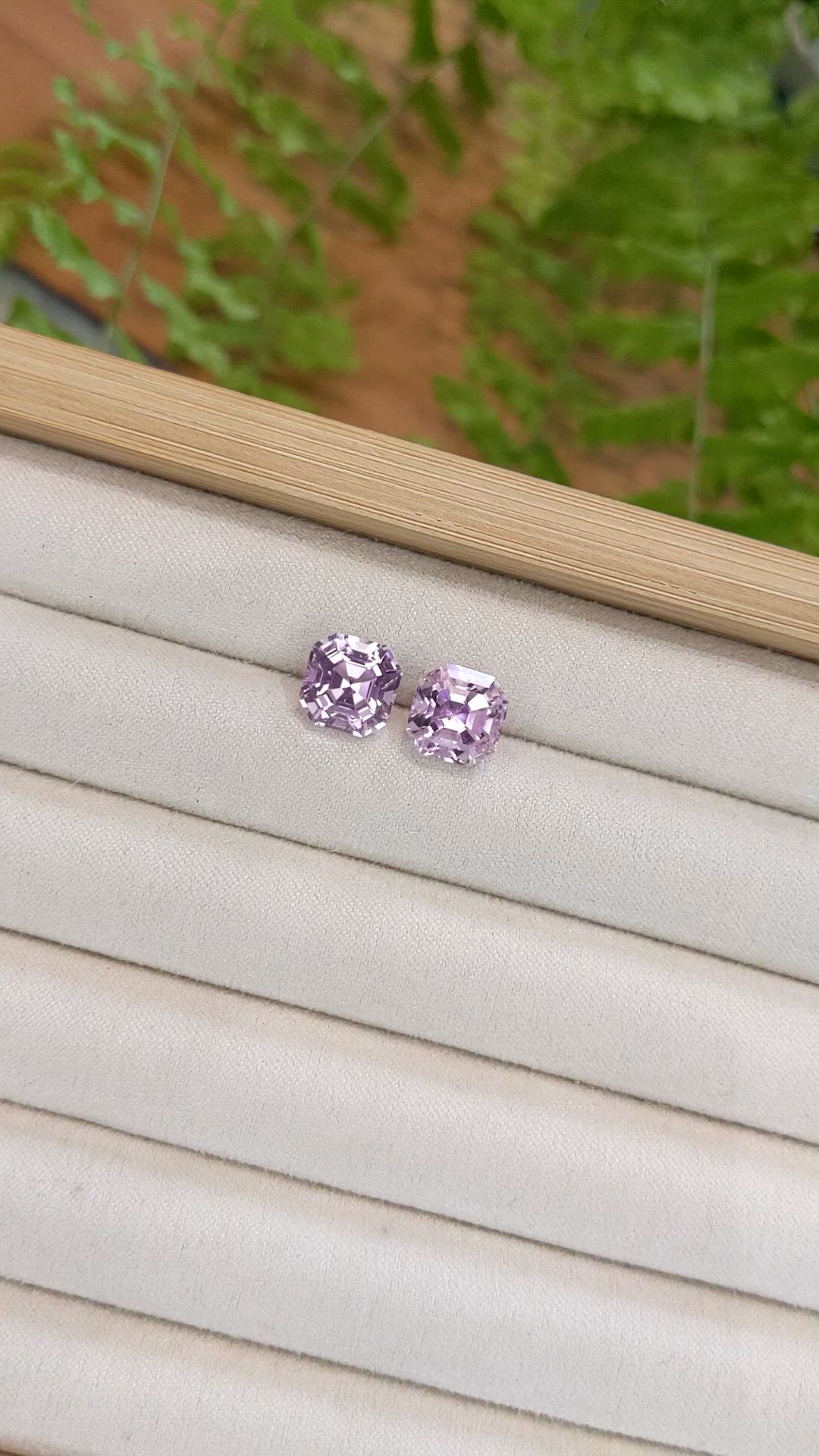 8.86&nbsp;Ct.Tw.Total Carat Weight Pink Kunzite Pair from Afghanistan Size Video