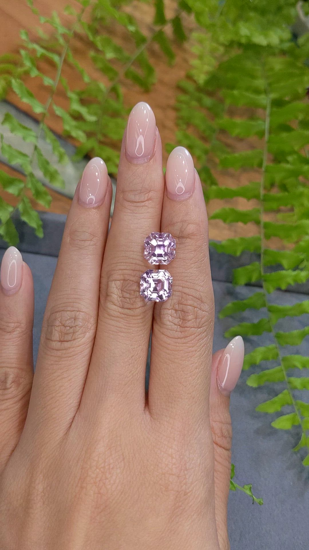 8.86&nbsp;Ct.Tw.Total Carat Weight Pink Kunzite Pair from Afghanistan Size Video
