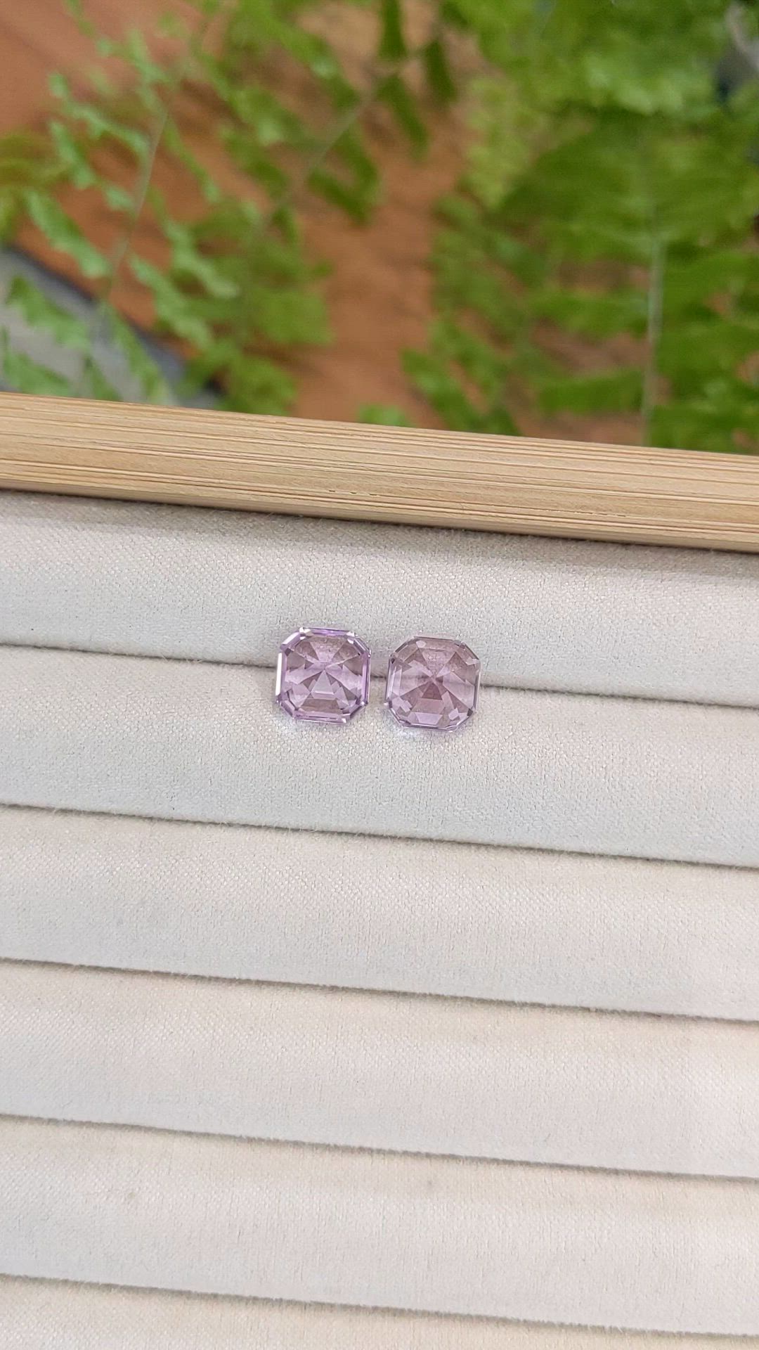 8.86&nbsp;Ct.Tw.Total Carat Weight Pink Kunzite Pair from Afghanistan Size Video