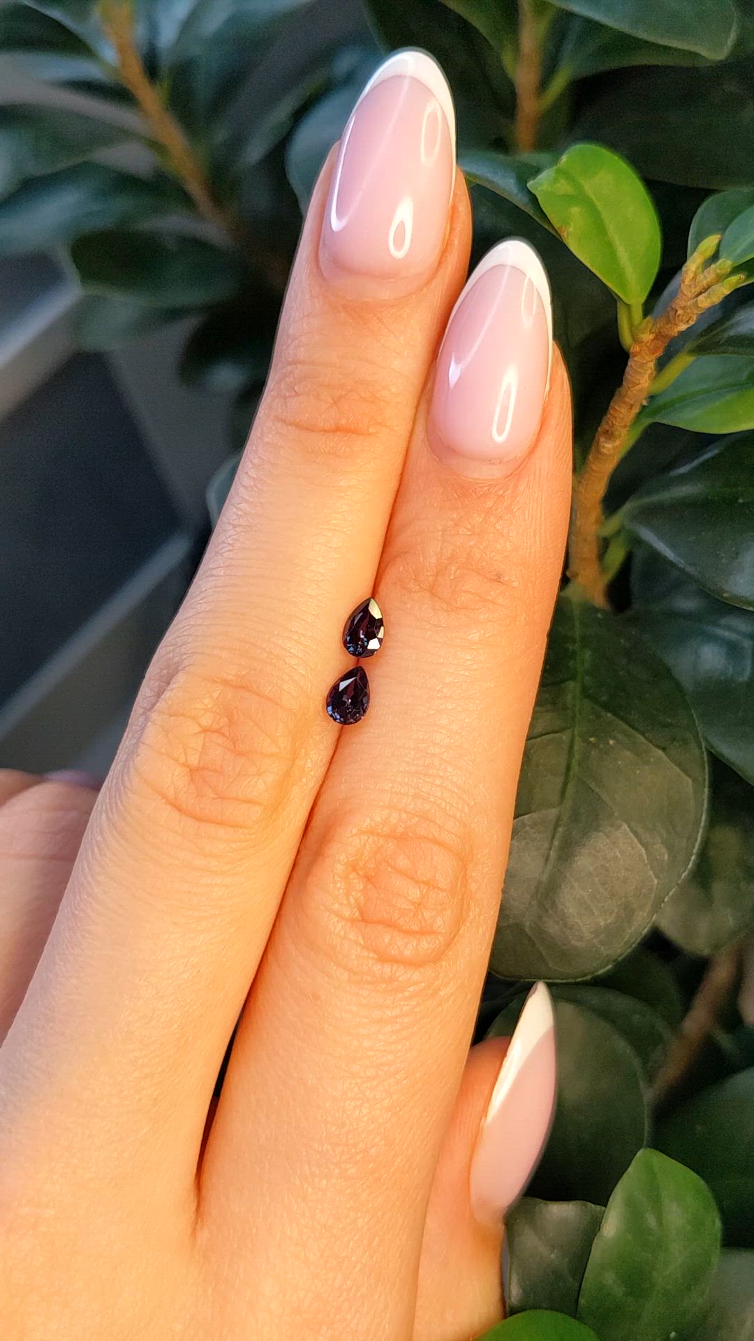 0.76 Ct.Tw.Total Carat Weight Alexandrite Pair from Brazil Size Video