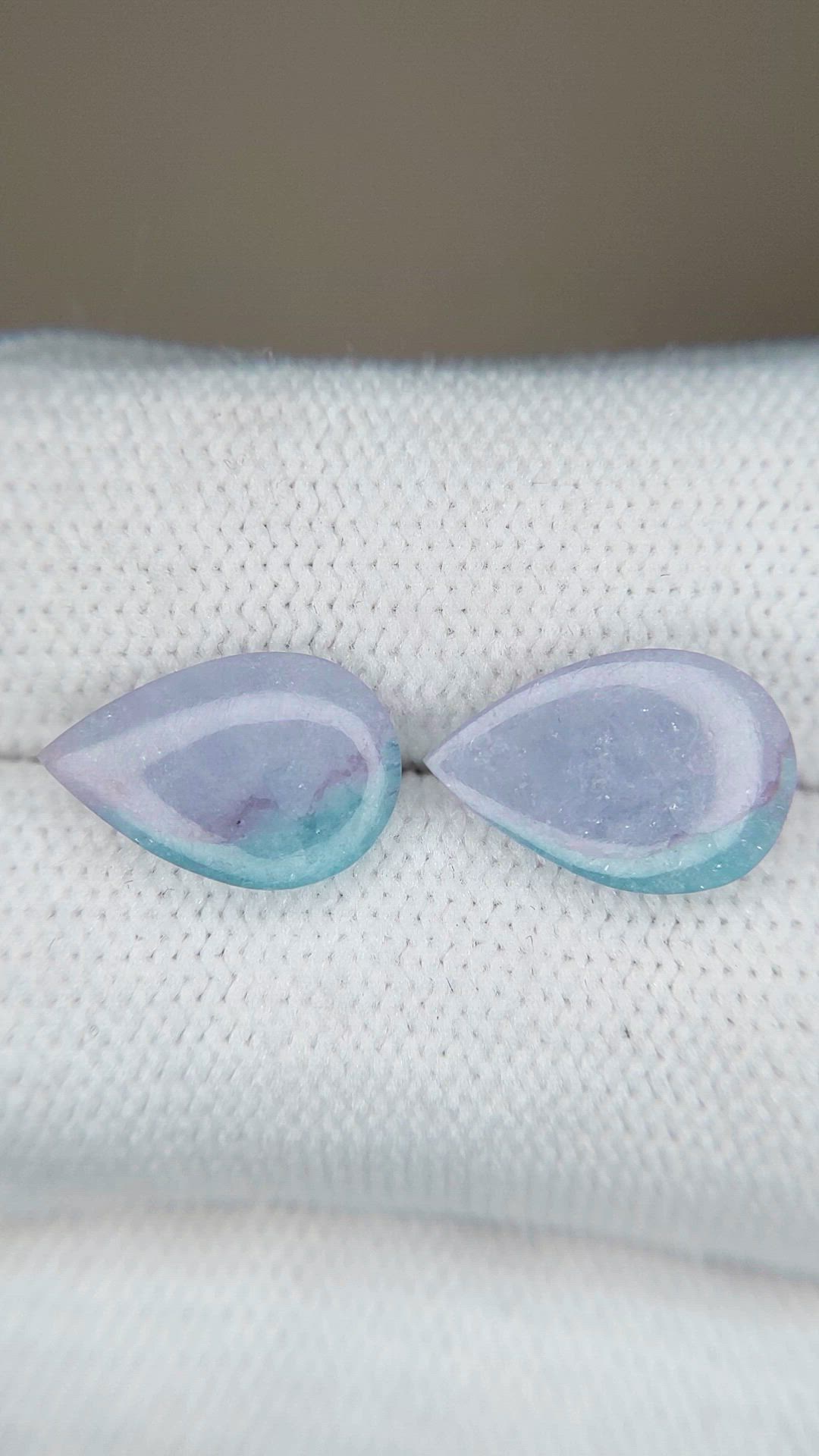 4.63 Ct.Tw.Total Carat Weight Violet Paraiba Tourmaline Pair from Brazil Size Video