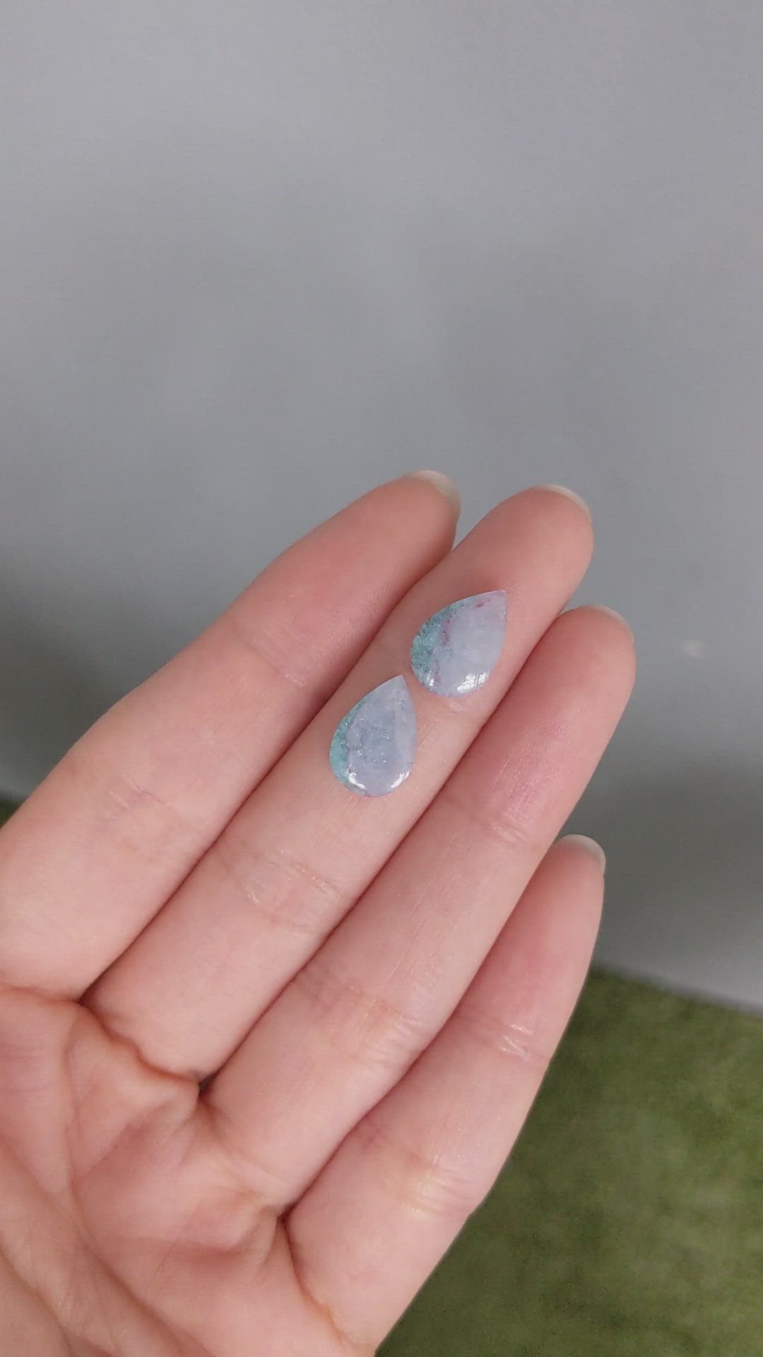4.63 Ct.Tw.Total Carat Weight Violet Paraiba Tourmaline Pair from Brazil Size Video