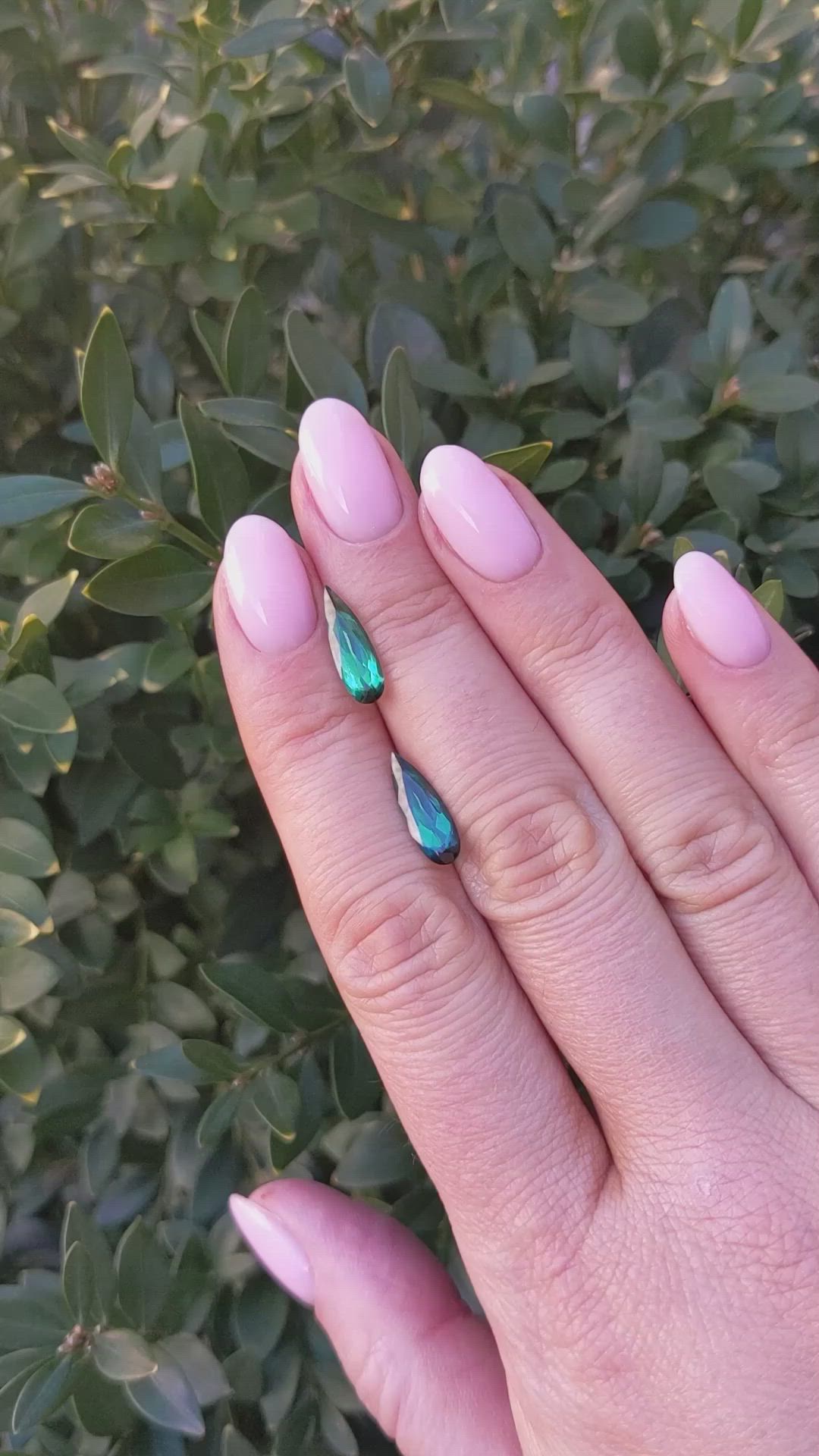 2.63&nbsp;Ct.Tw.Total Carat Weight Tourmaline Pair from Brazil Size Video