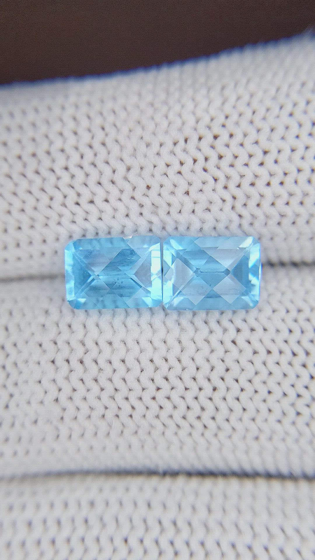 4.20 Ct.Tw.Total Carat Weight Topaz Pair from Ceylon (Sri Lanka) Size Video