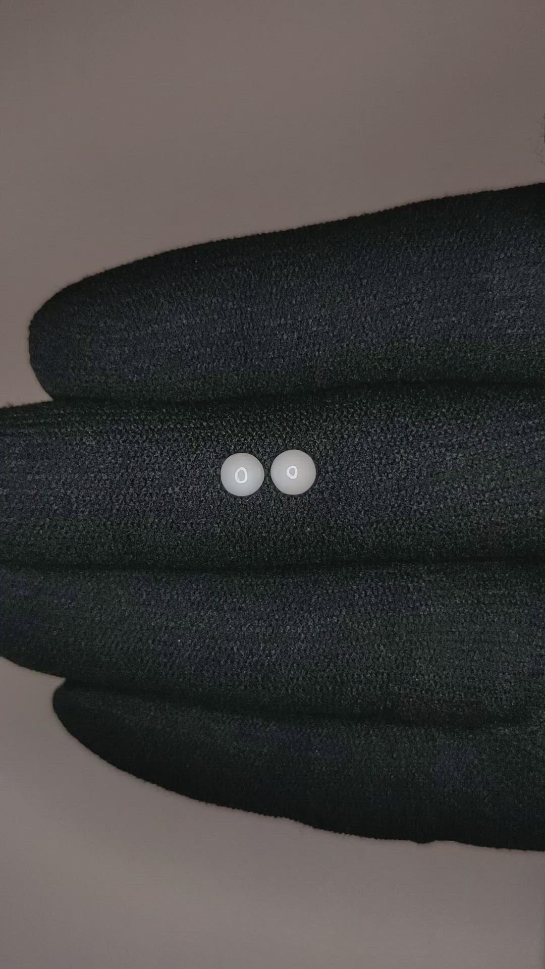 0.45 Ct.Tw.Total Carat Weight Cabochon Coral Pair from Italy Size Video