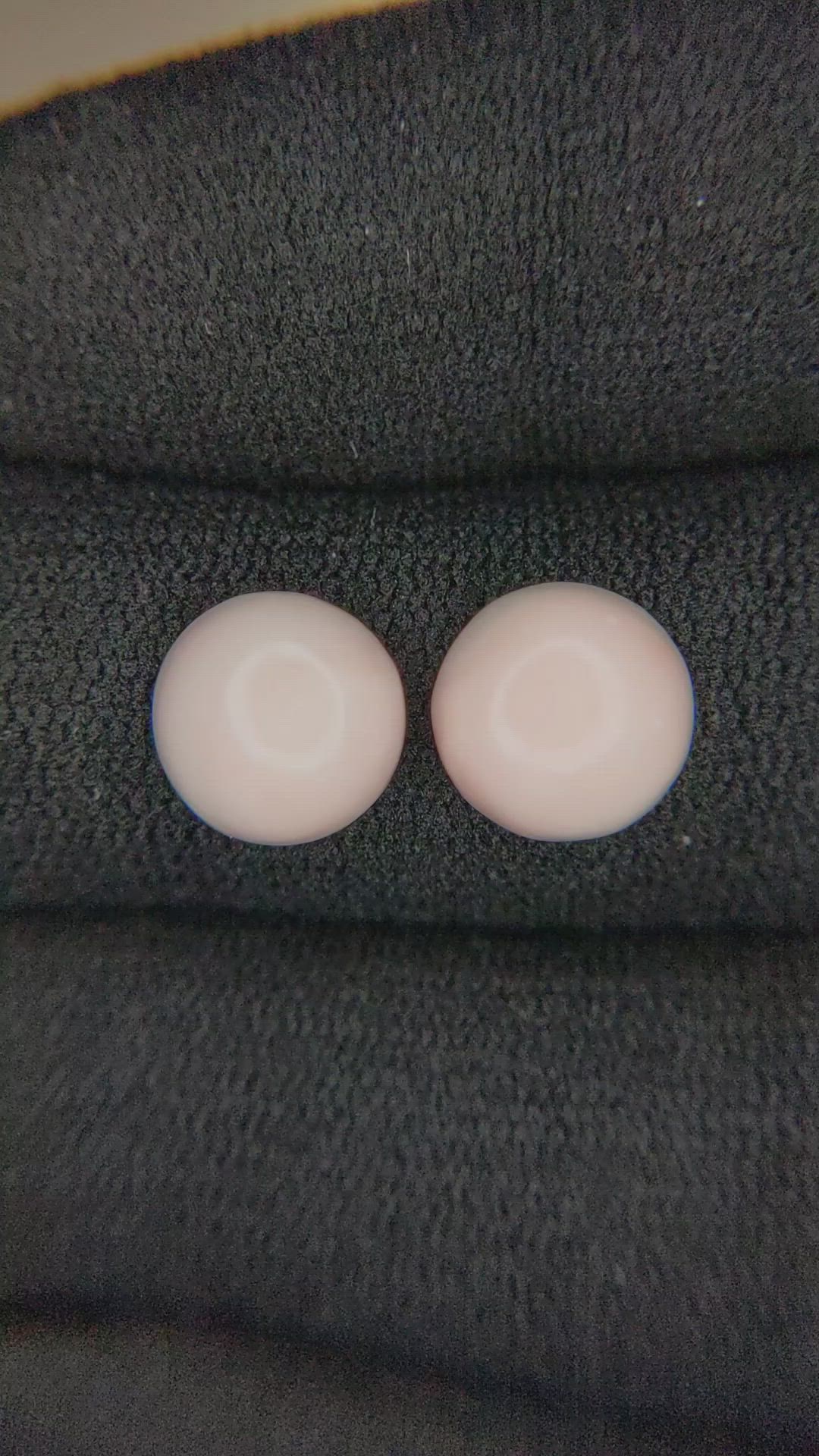 4.66&nbsp;Ct.Tw.Total Carat Weight Cabochon Coral Pair from Italy Size Video