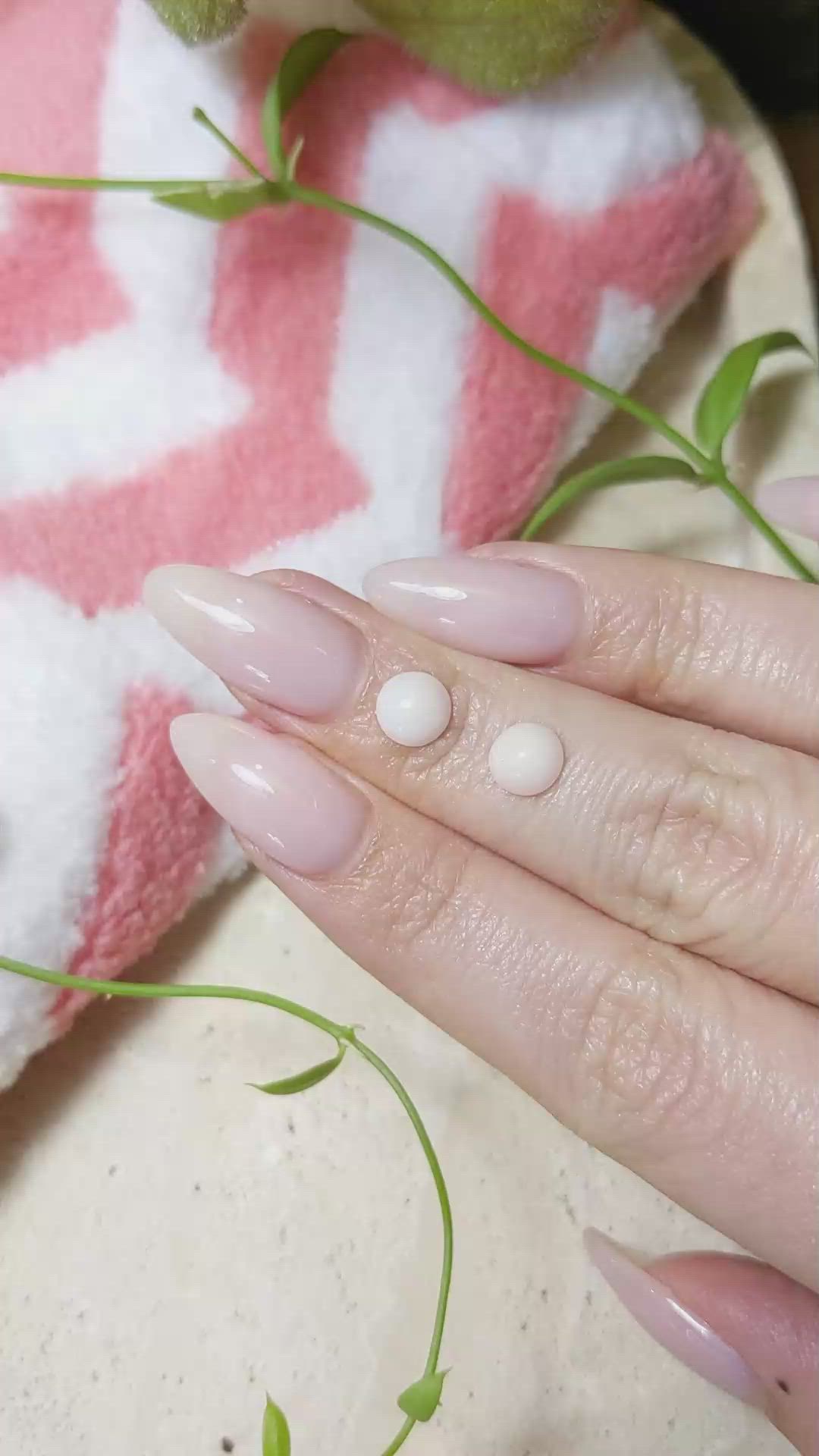 1.57 Ct.Tw.Total Carat Weight Cabochon Coral Pair from Italy Size Video