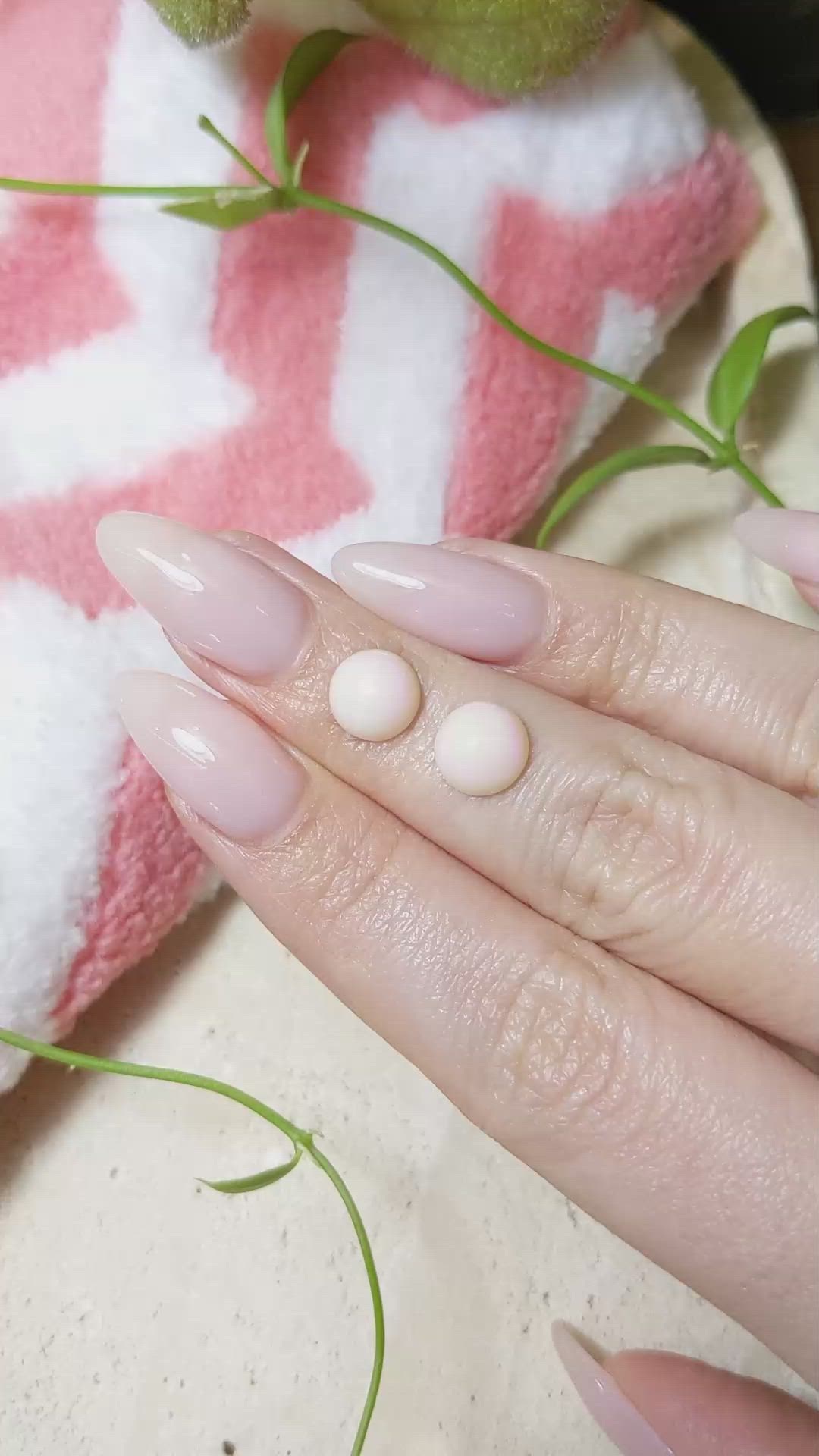 3.62&nbsp;Ct.Tw.Total Carat Weight Cabochon Coral Pair from Italy Size Video