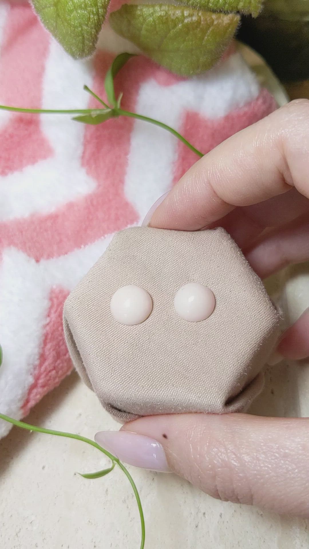 5.78 Ct.Tw.Total Carat Weight Cabochon Coral Pair from Italy Size Video