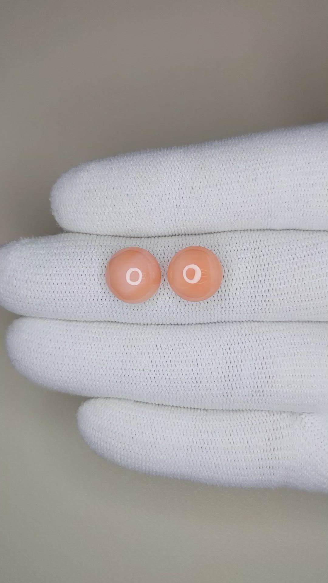 9.00&nbsp;Ct.Tw.Total Carat Weight Coral Pair from Italy Size Video