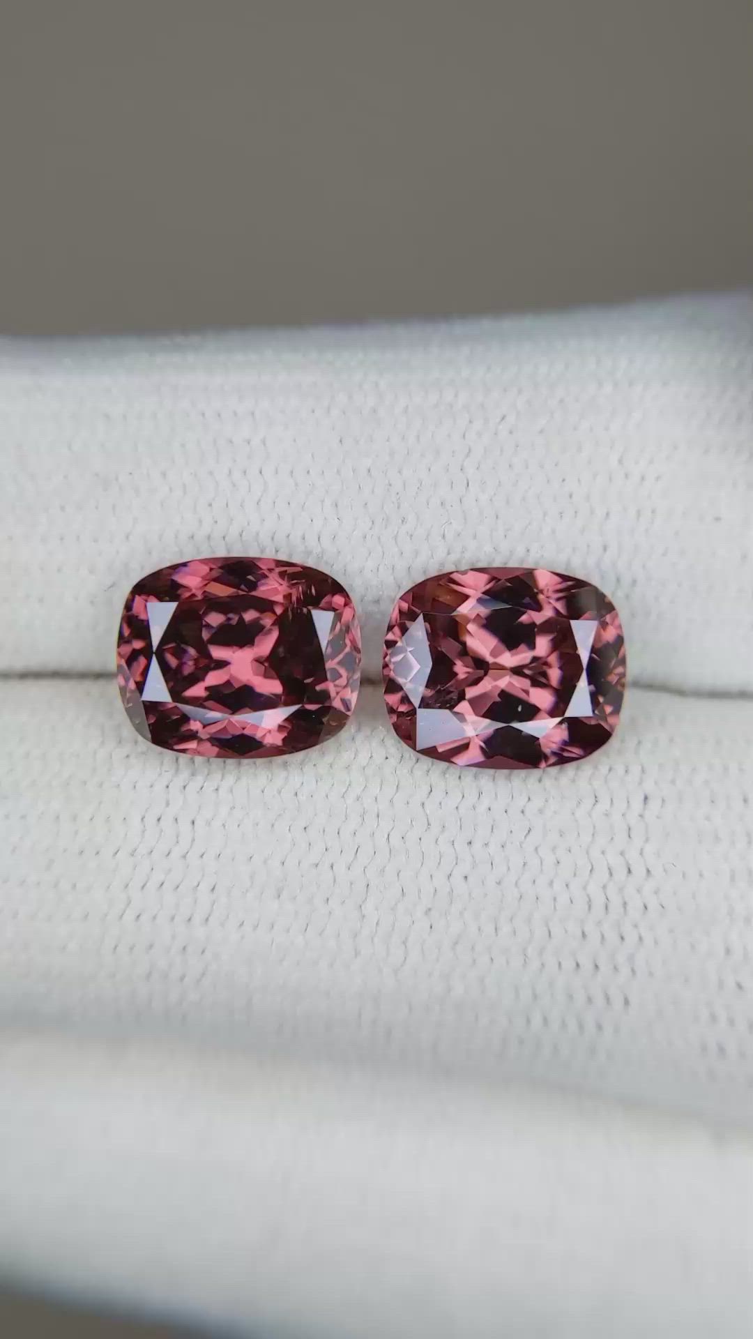 7.26 Ct.Tw.Total Carat Weight Zircon Pair from Tanzania Size Video