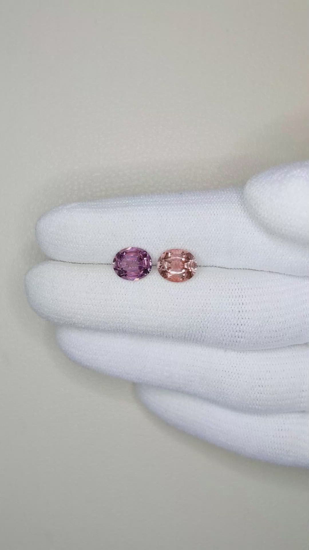 2.93&nbsp;Ct.Tw.Total Carat Weight Tourmaline Pair from Nigeria Size Video