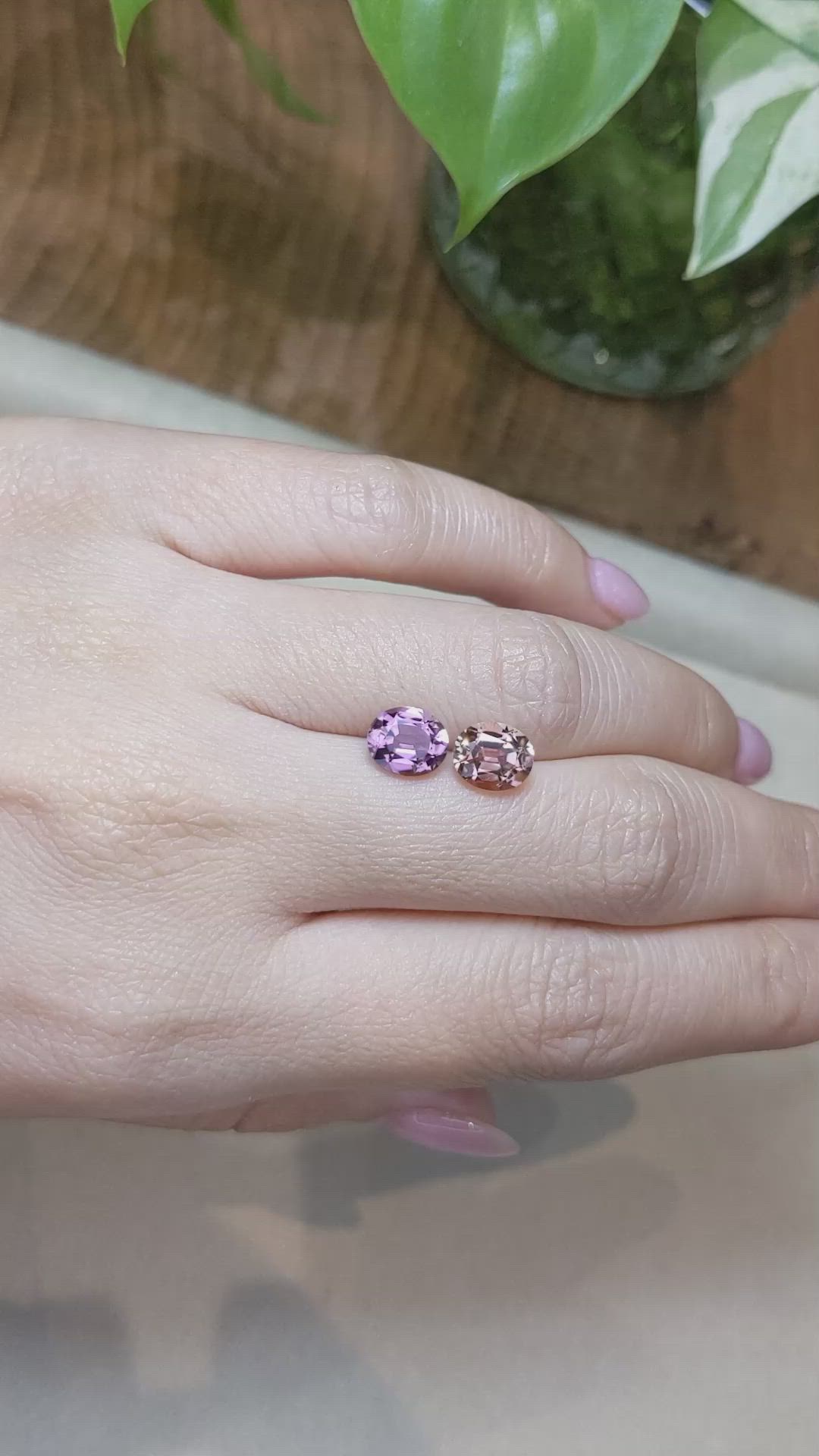 2.93&nbsp;Ct.Tw.Total Carat Weight Tourmaline Pair from Nigeria Size Video