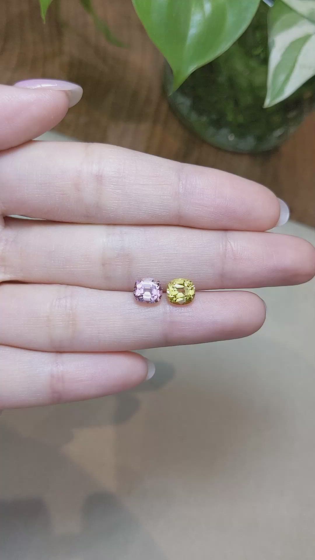 2.41&nbsp;Ct.Tw.Total Carat Weight Tourmaline Pair from Afghanistan Size Video