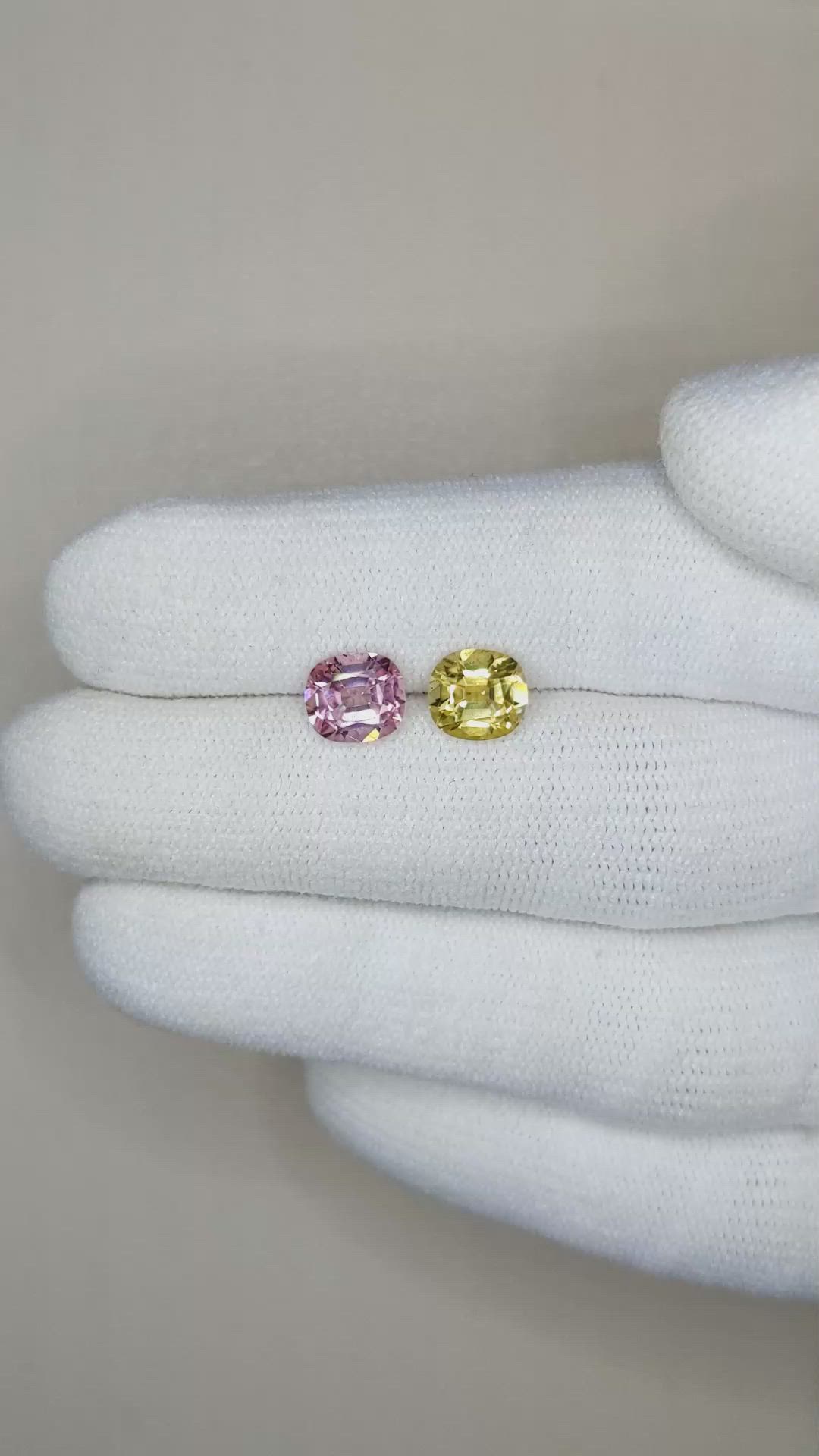 2.41&nbsp;Ct.Tw.Total Carat Weight Tourmaline Pair from Afghanistan Size Video