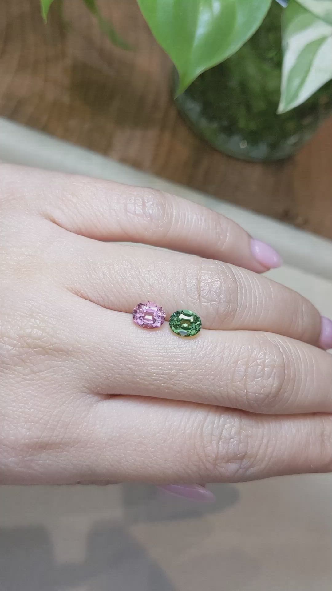 1.90&nbsp;Ct.Tw.Total Carat Weight Tourmaline Pair from Nigeria Size Video