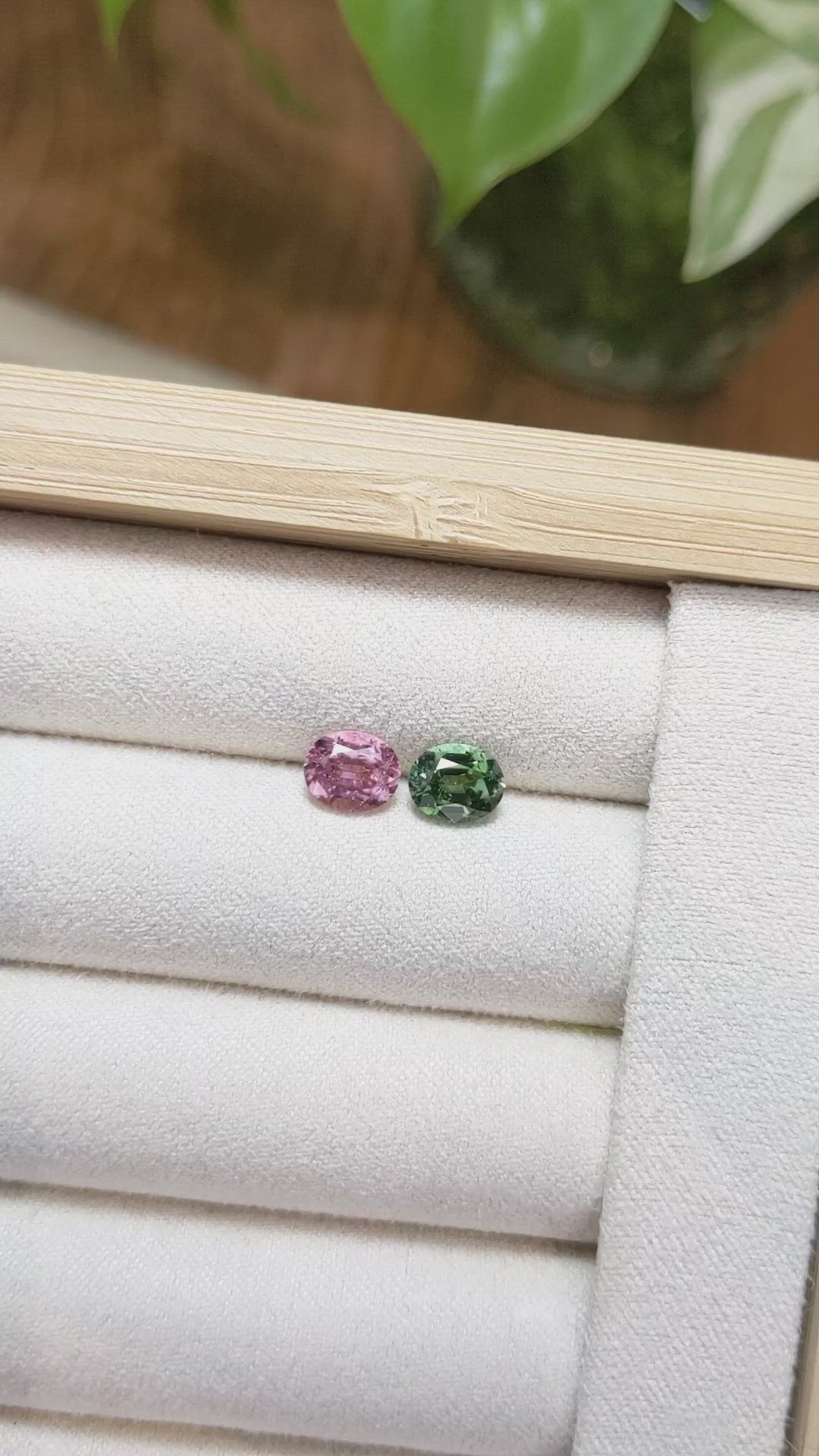 1.90&nbsp;Ct.Tw.Total Carat Weight Tourmaline Pair from Nigeria Size Video