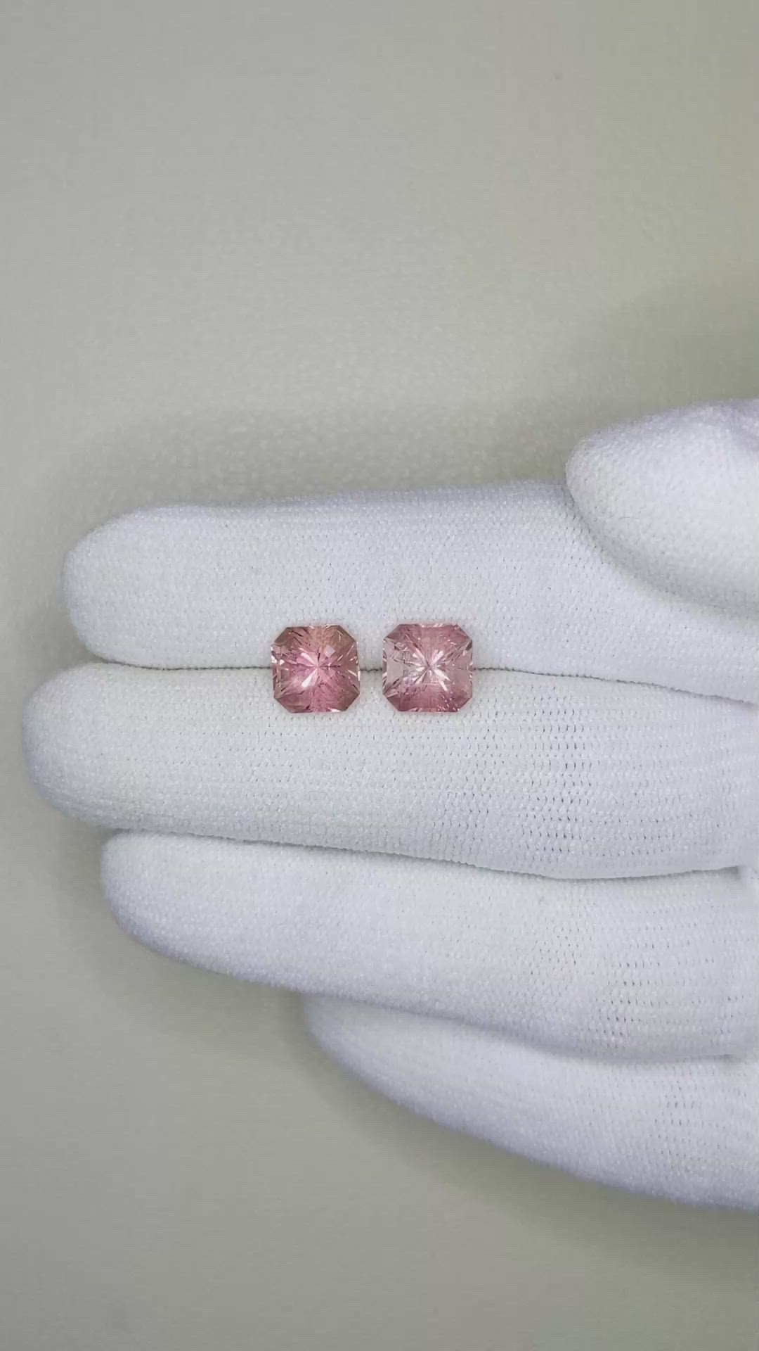 3.68 Ct.Tw.Total Carat Weight Tourmaline Pair from Afghanistan Size Video