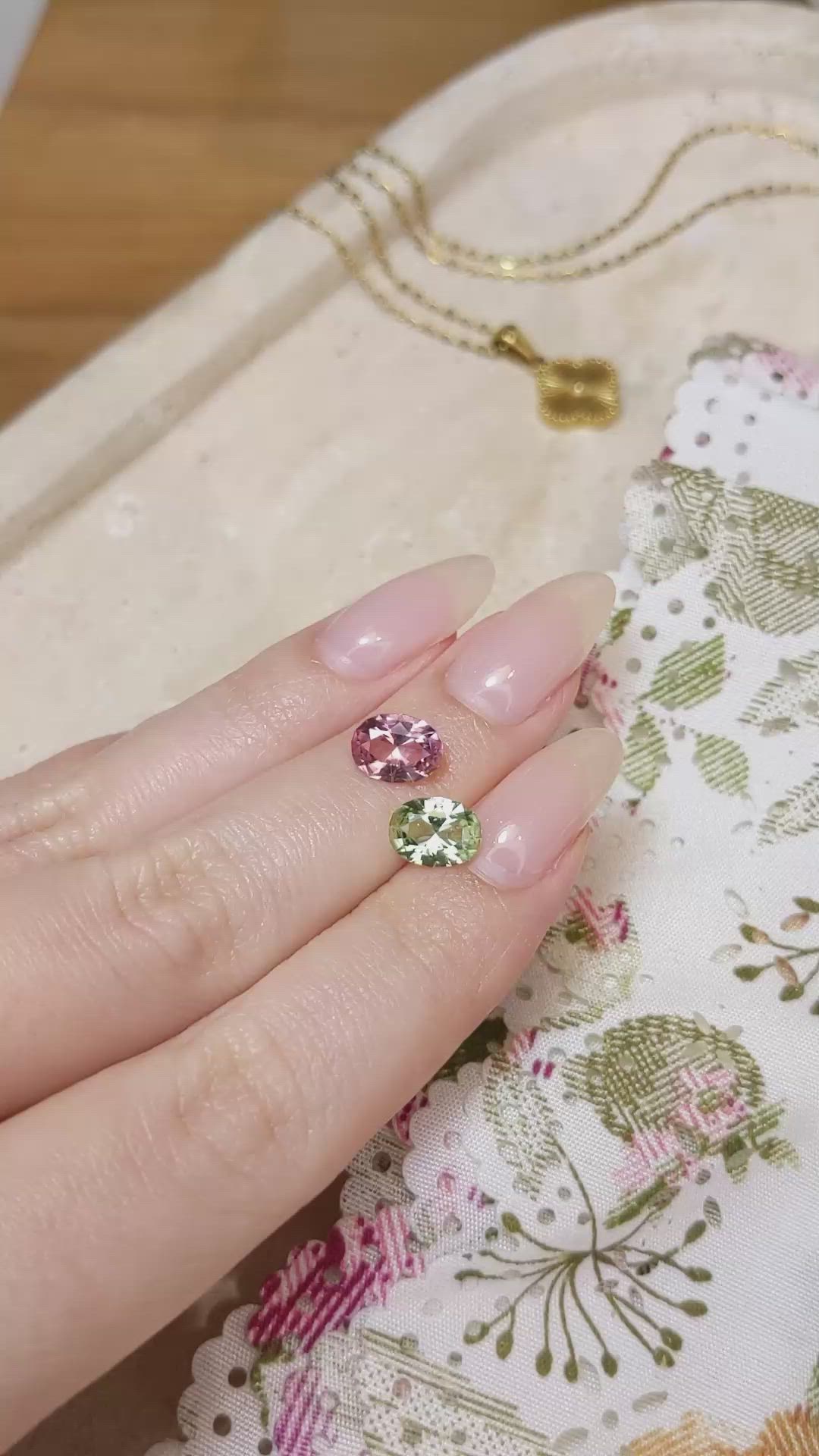 2.56&nbsp;Ct.Tw.Total Carat Weight Tourmaline Pair from Afghanistan Size Video