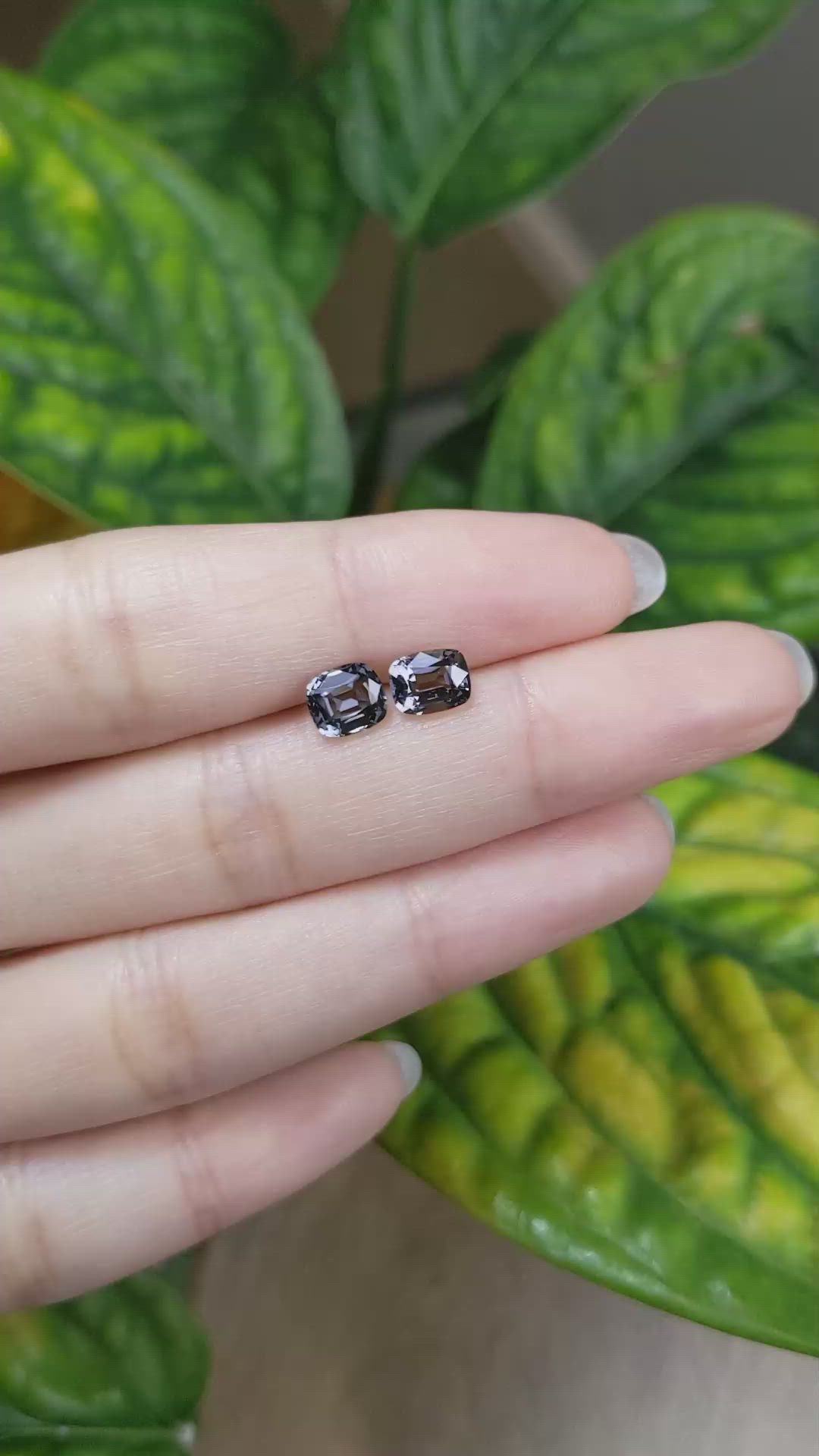 2.28 Ct.Tw.Total Carat Weight Spinel Pair from Burma (Myanmar) Size Video