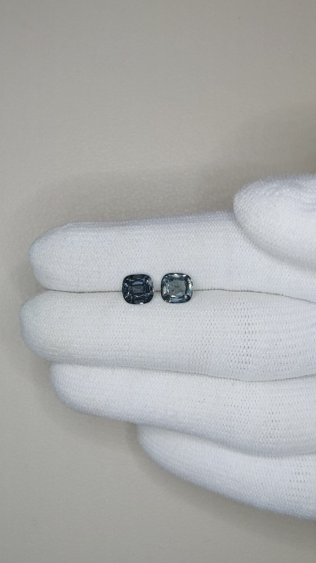 2.16 Ct.Tw.Total Carat Weight Spinel Pair from Burma (Myanmar) Size Video