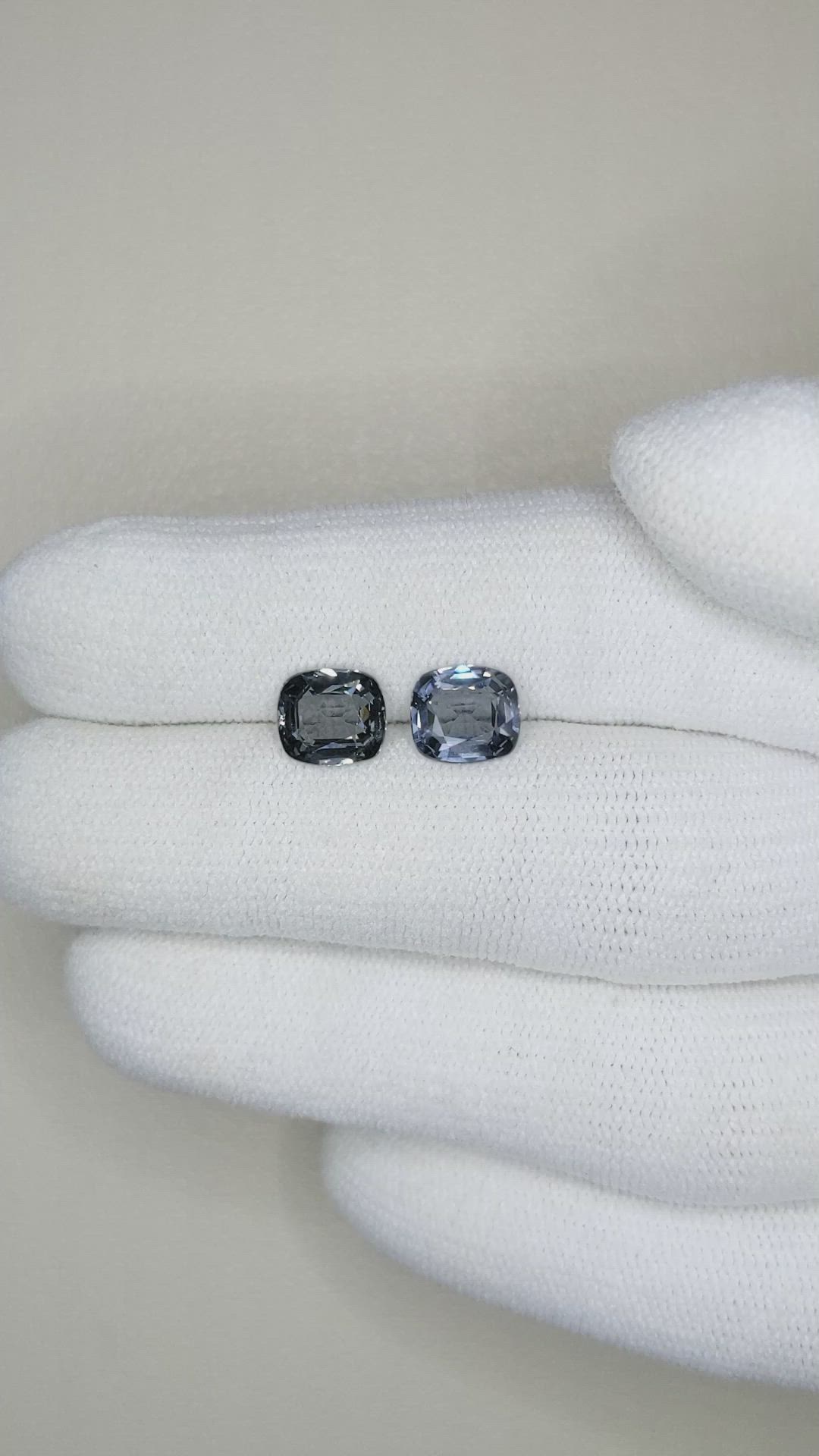 2.60 Ct.Tw.Total Carat Weight Spinel Pair from Burma (Myanmar) Size Video