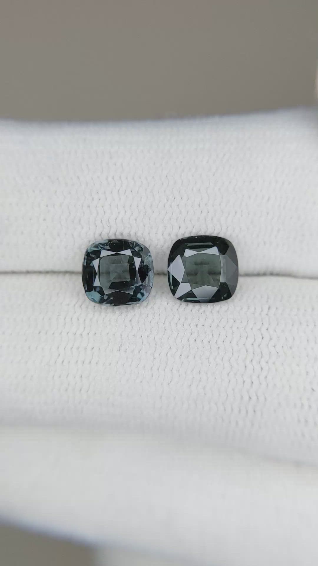 2.29 Ct.Tw.Total Carat Weight Spinel Pair from Burma (Myanmar) Size Video
