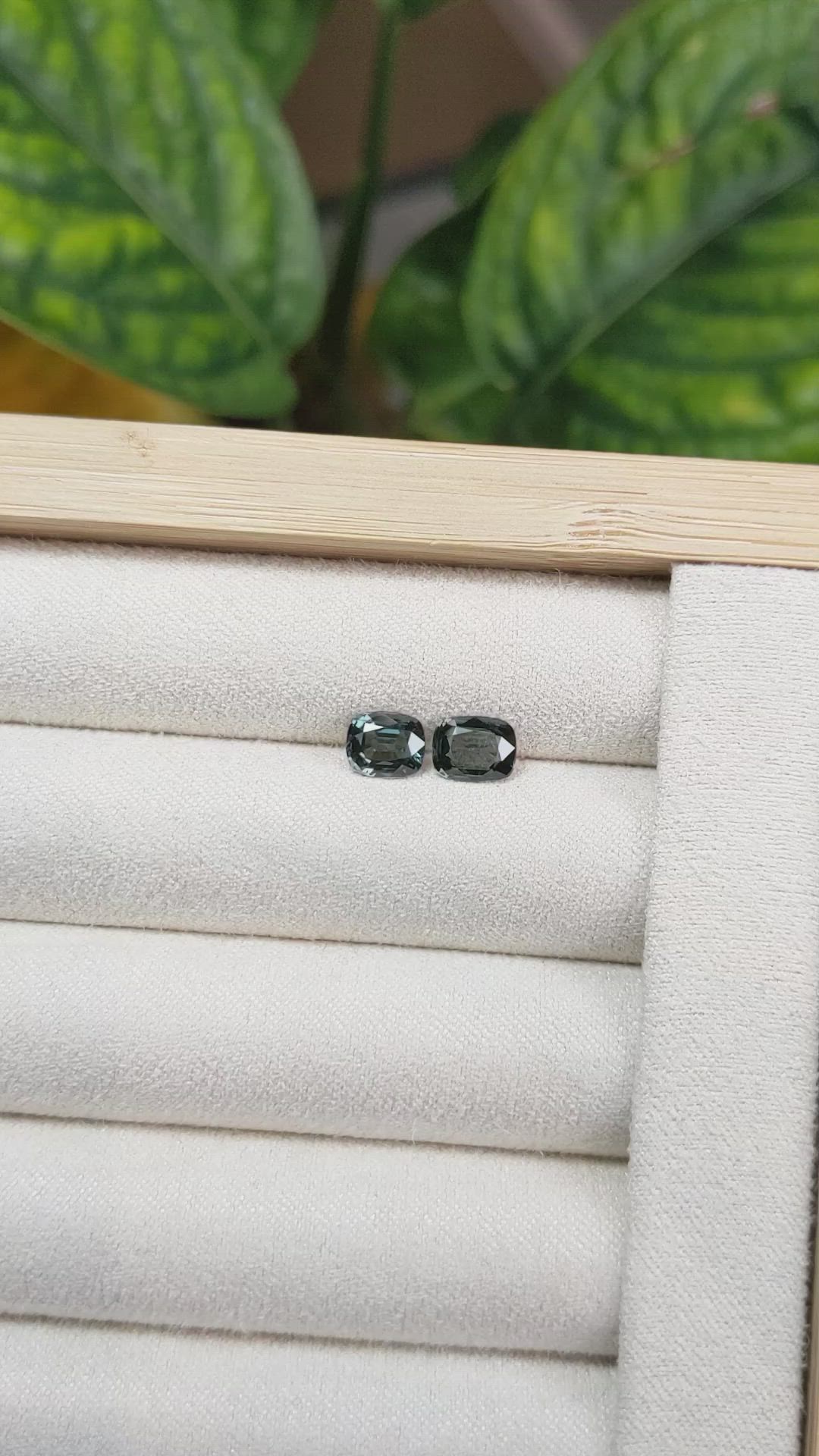 1.83 Ct.Tw.Total Carat Weight Spinel Pair from Burma (Myanmar) Size Video